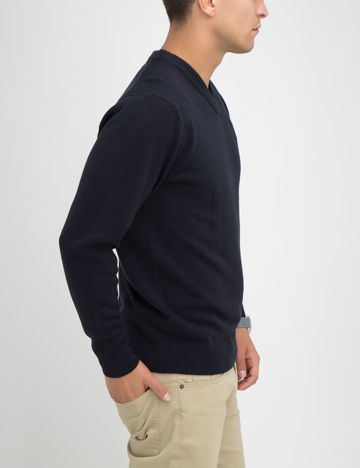 US Polo Assn. Men's V-Neck Ultrasoft Trim Fit Acrylic Sweate