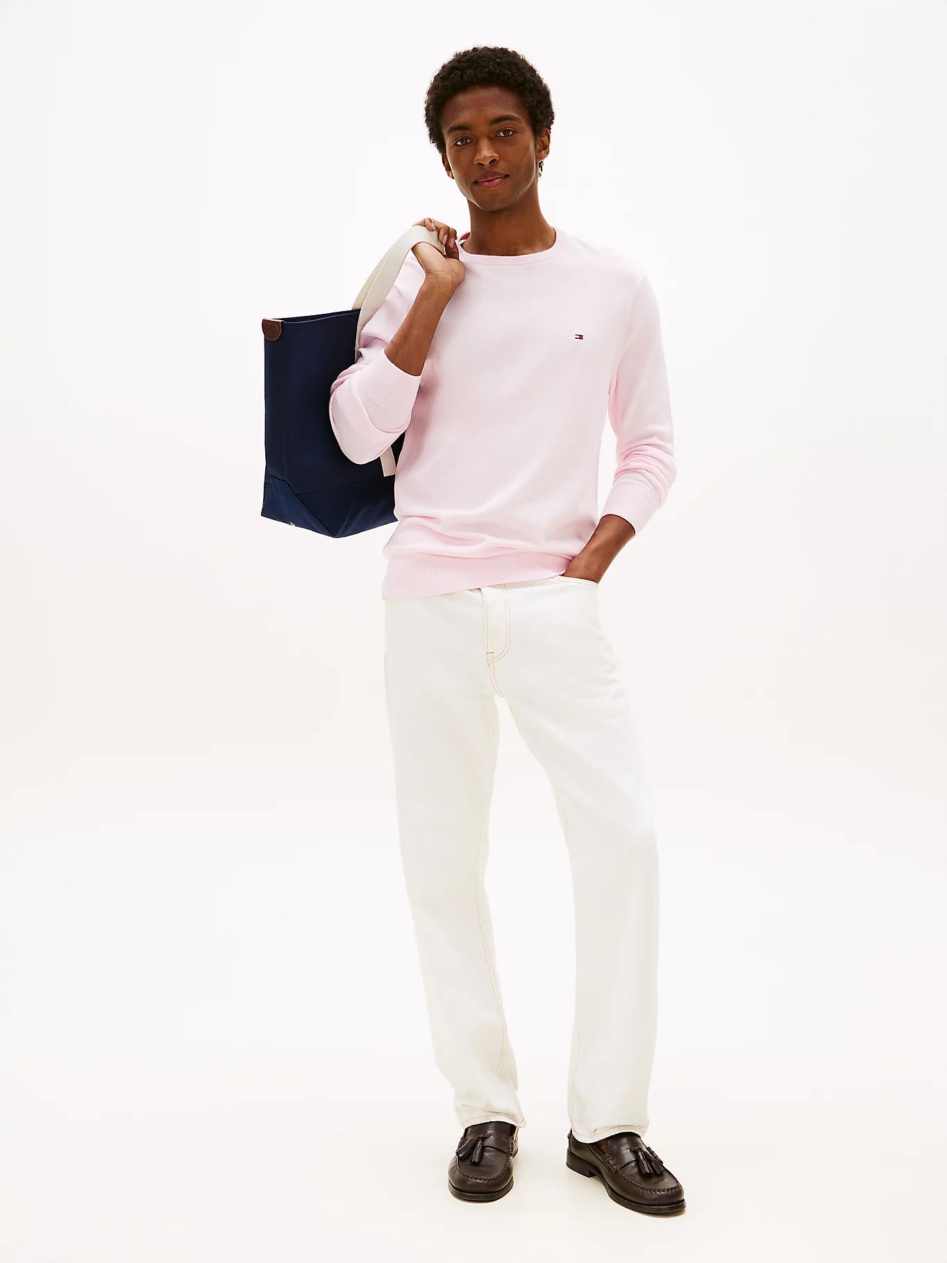 Tommy Hilfiger Flag Embroidery Crew Neck Jumper