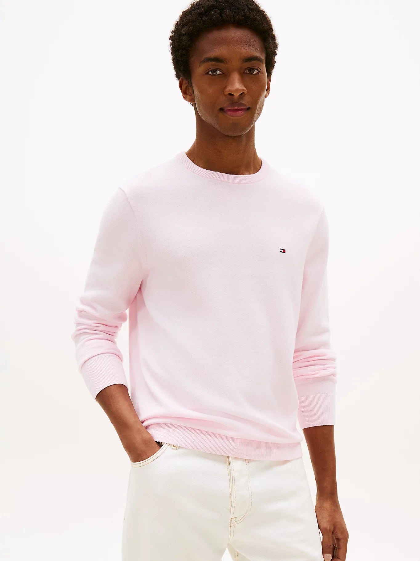 Tommy Hilfiger Flag Embroidery Crew Neck Jumper