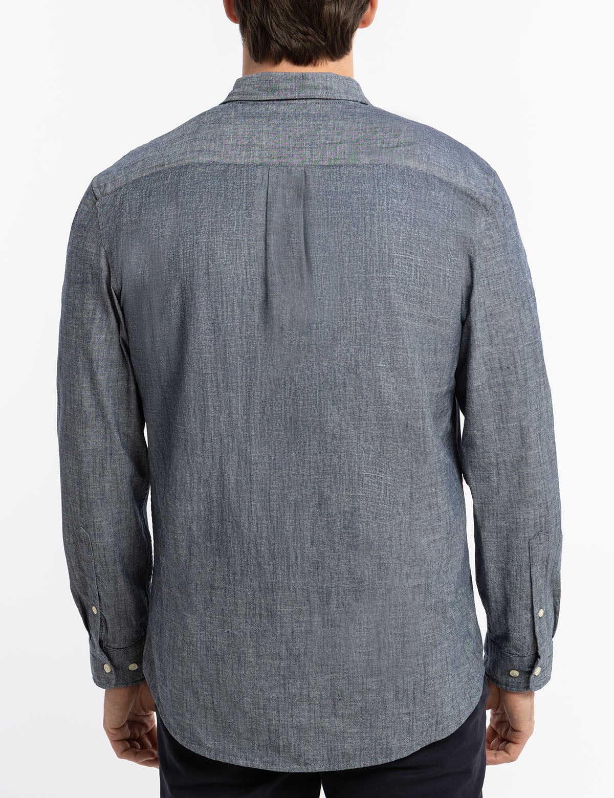 USPA Diagonal Solid Canvas Long Sleeve Shirt