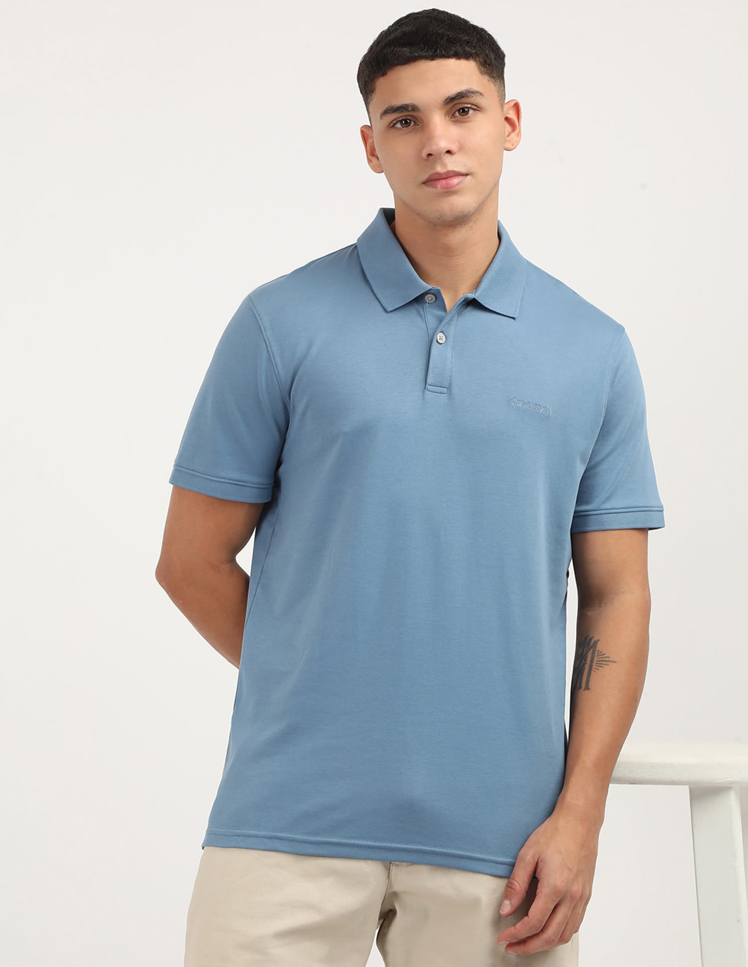 Calvin Klein Men's Solid Polo Shirt