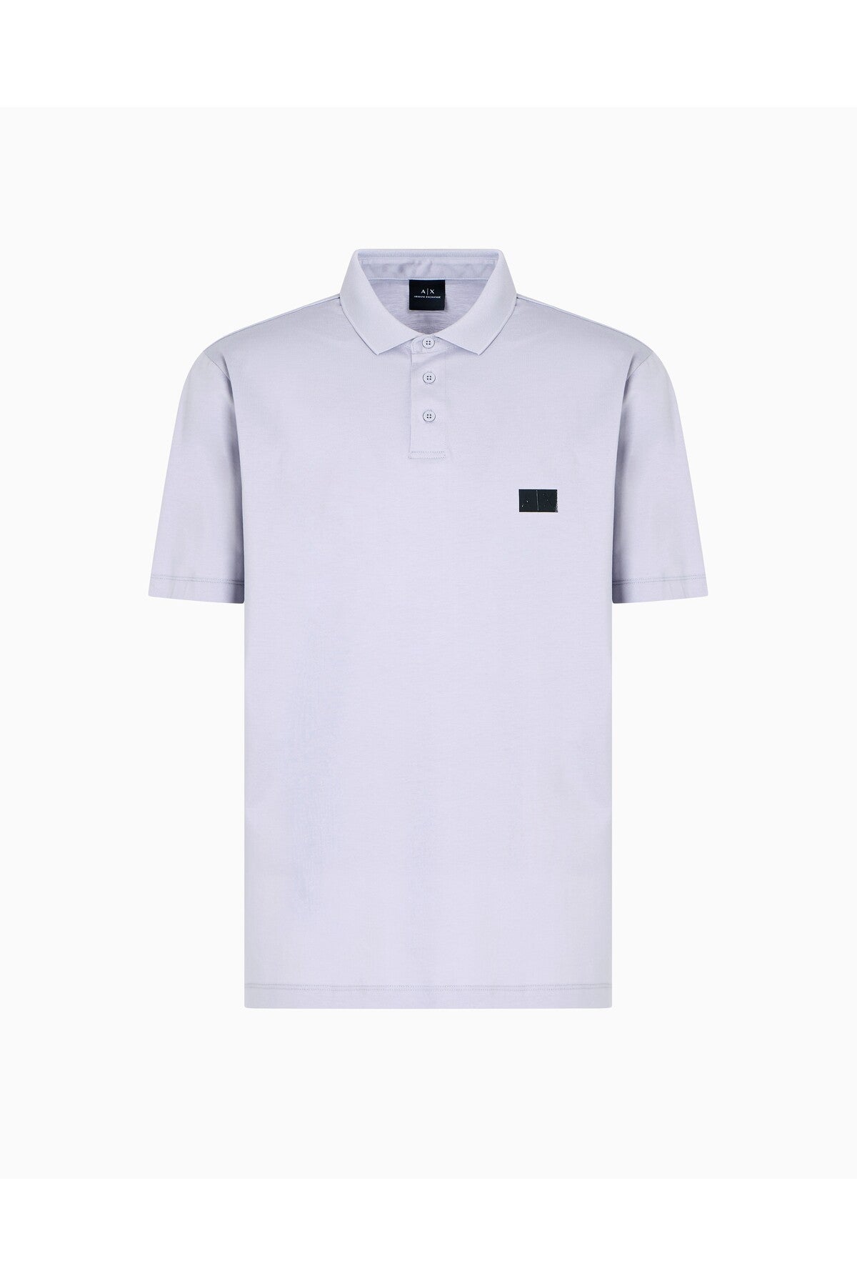 Armani Exchange Regular Fit Mercerised Cotton Polo Lilac Gray