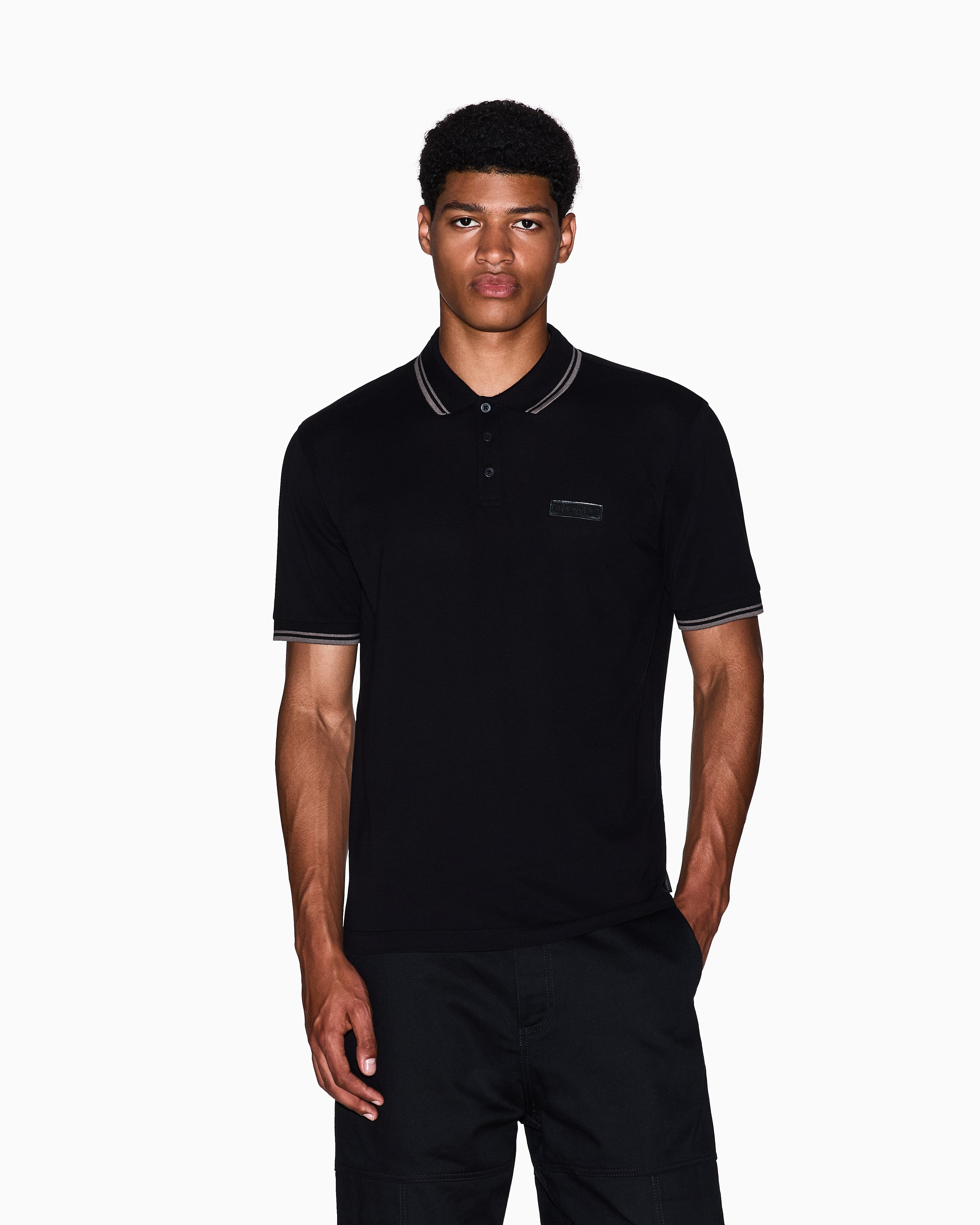 Armani Exchange Polo shirt with contrasting trim