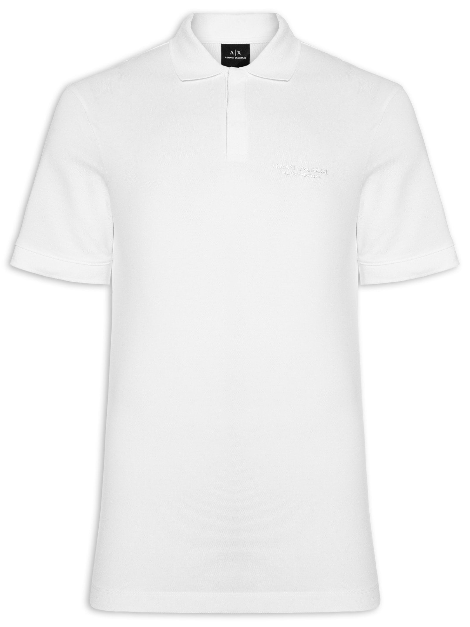 ARMANI EXCHANGE Polo Masculina Regular Fit Logo Milano Verde