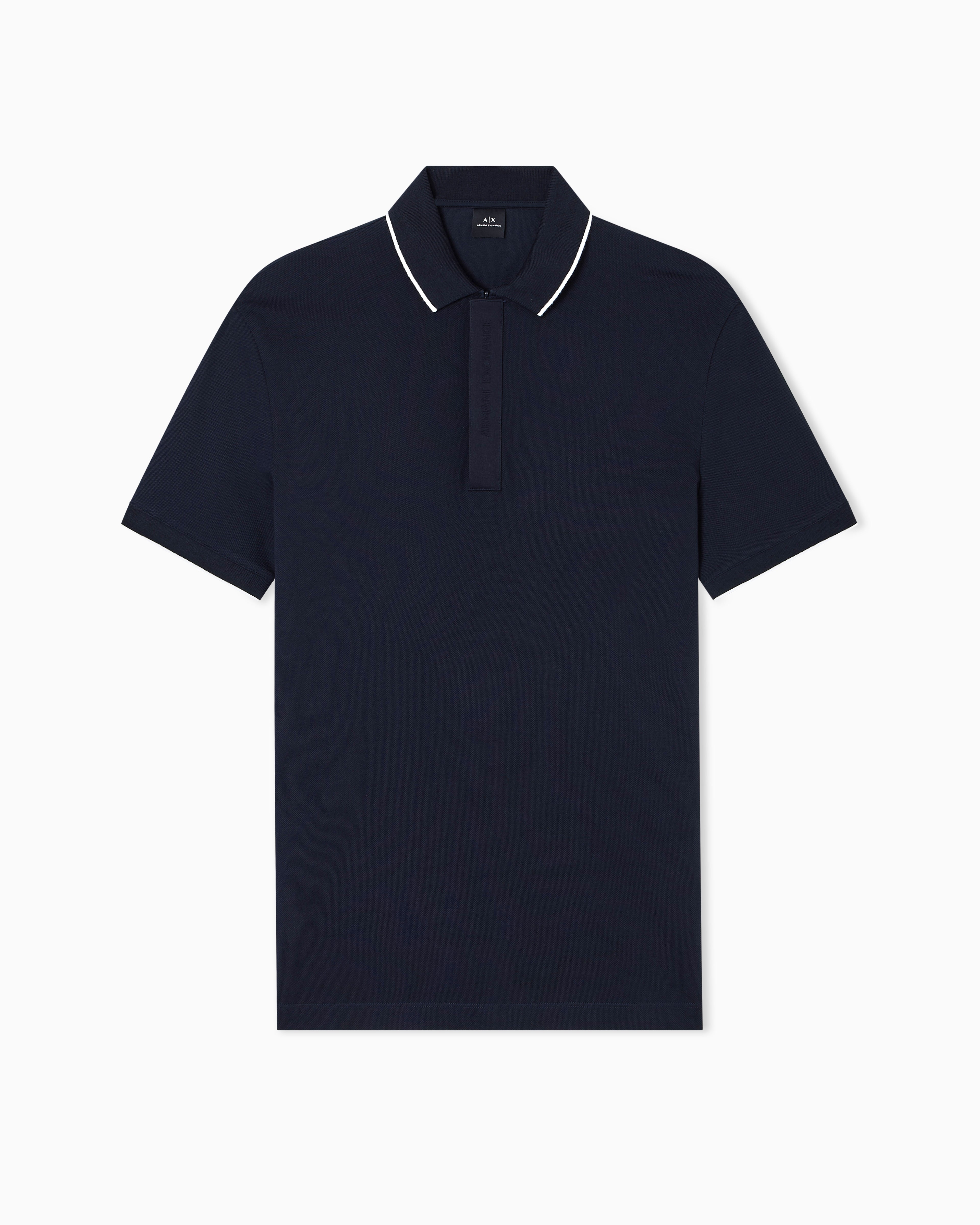 Armani Exchange slim fit polo shirt in cotton piqué