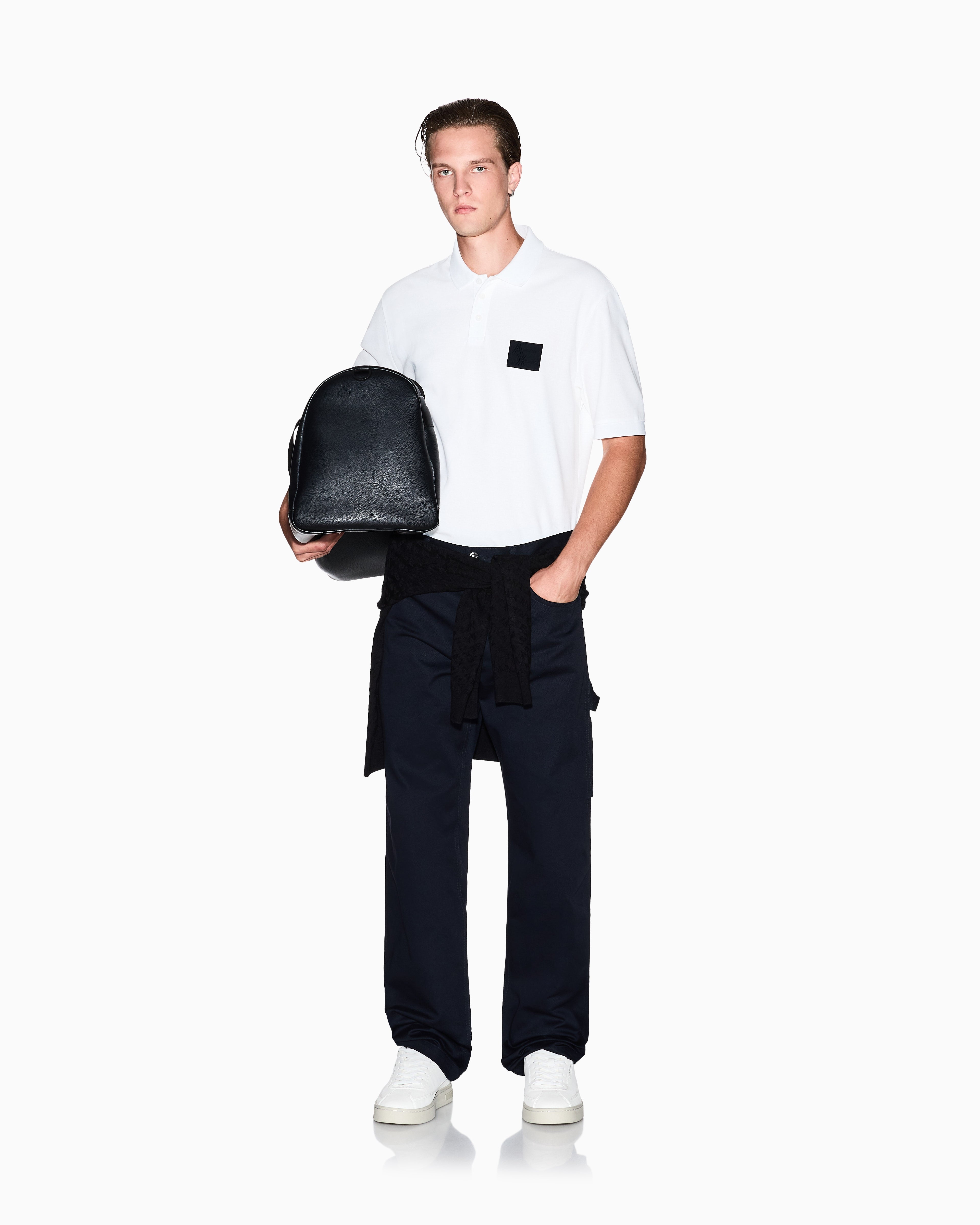 Armani Exchange Regular fit polo shirt with patch