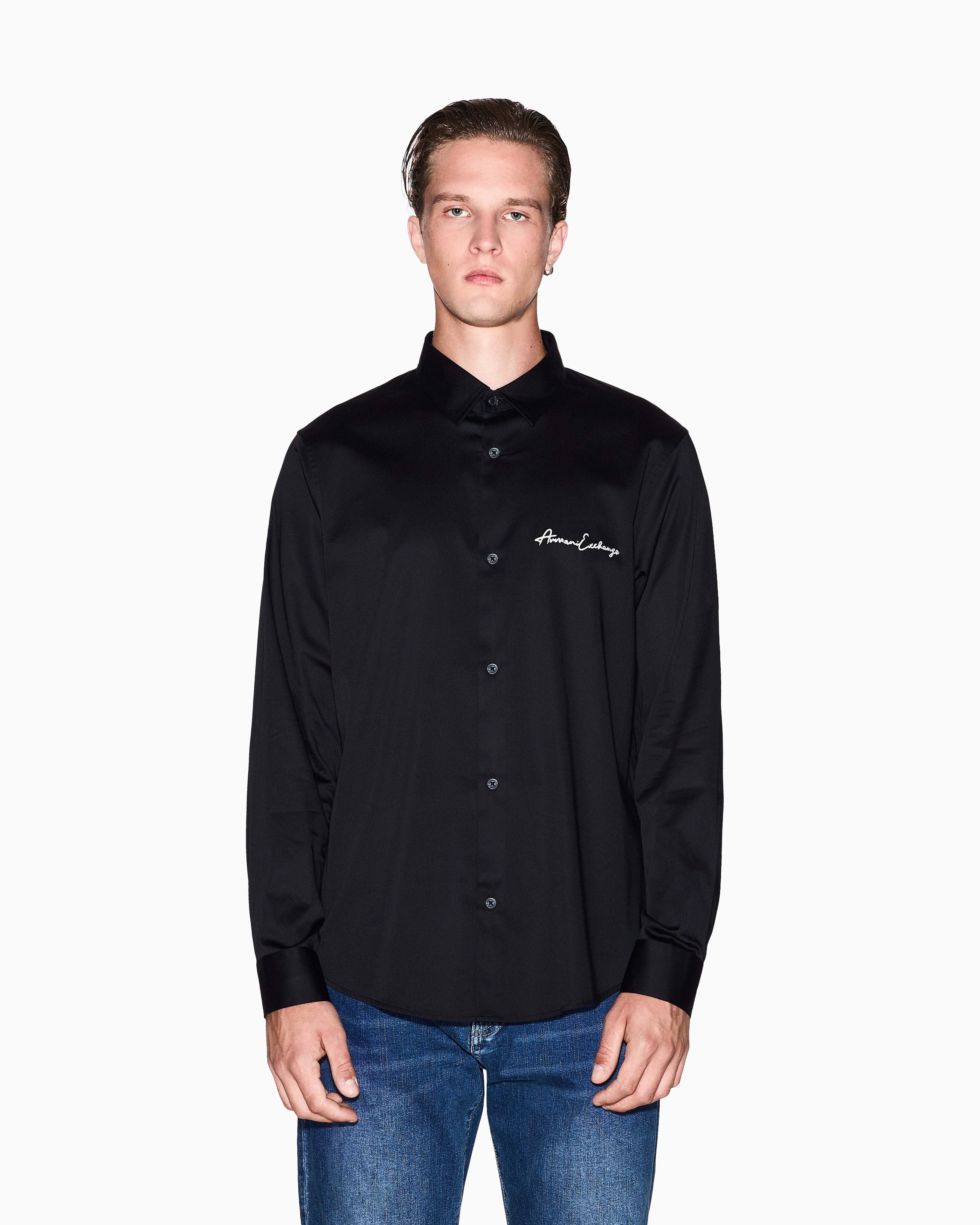 Armani Exchange Signature Regular Fit Shirt