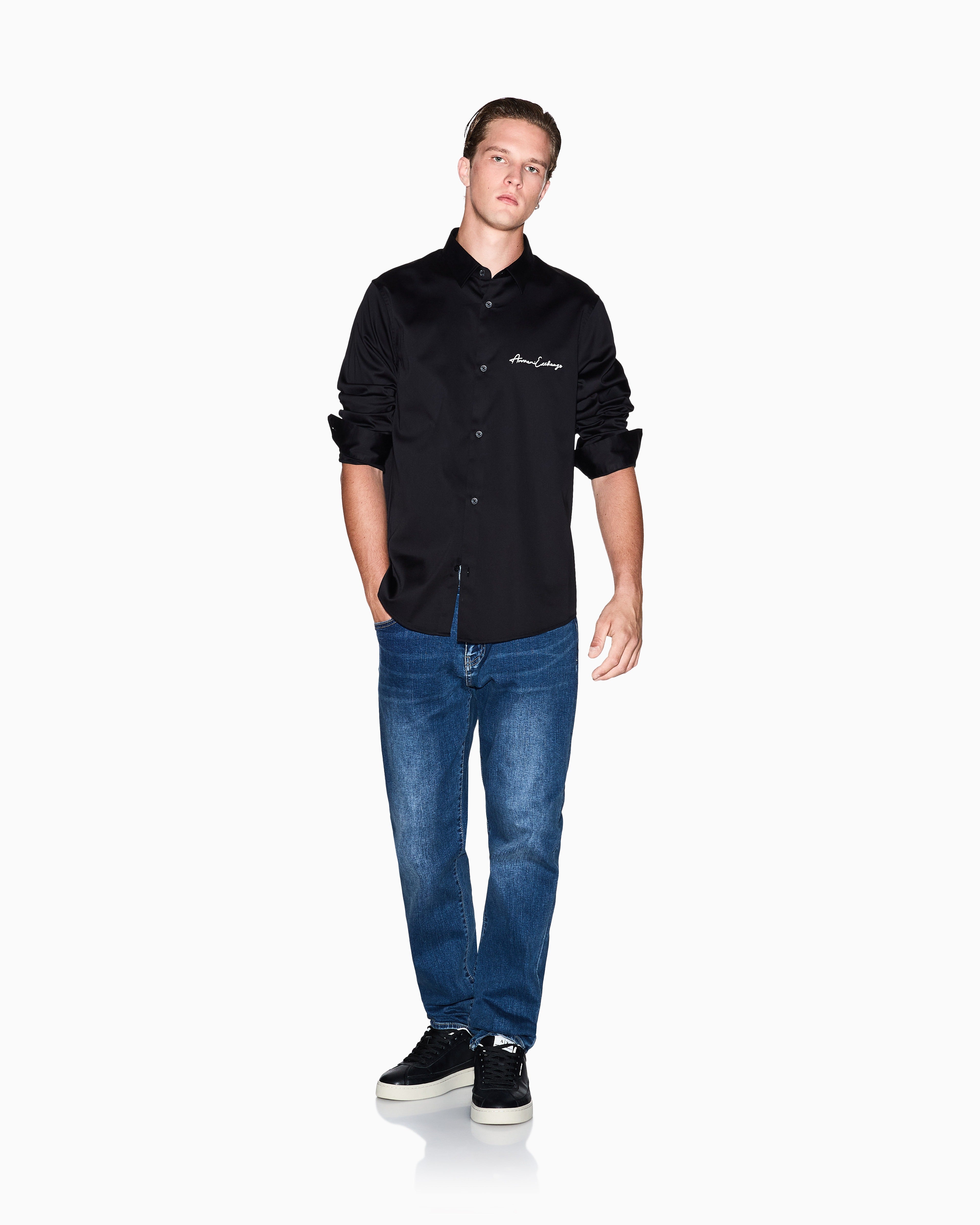 Armani Exchange Signature Regular Fit Shirt