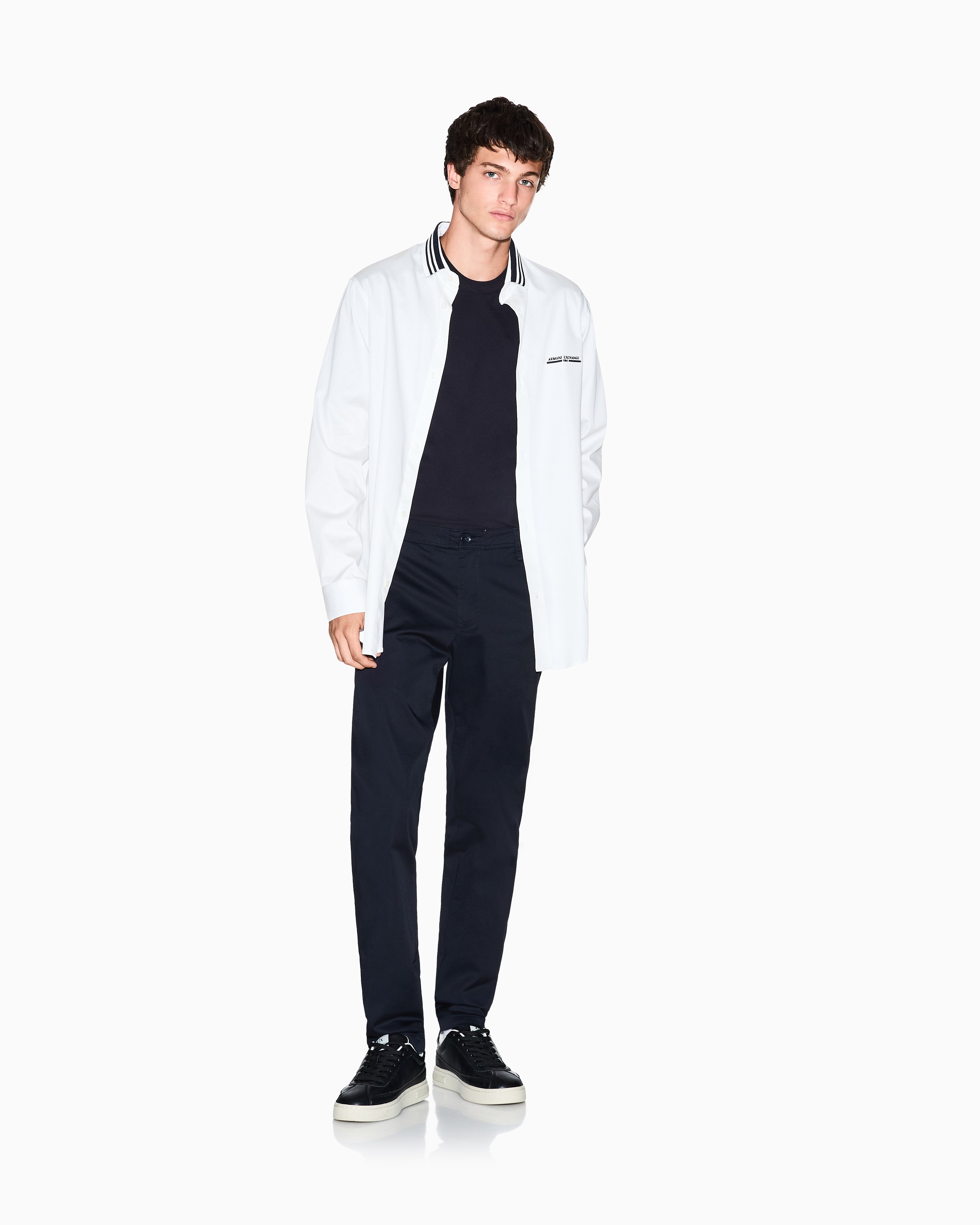 Armani Exchange Regular fit shirt with contrasting piping