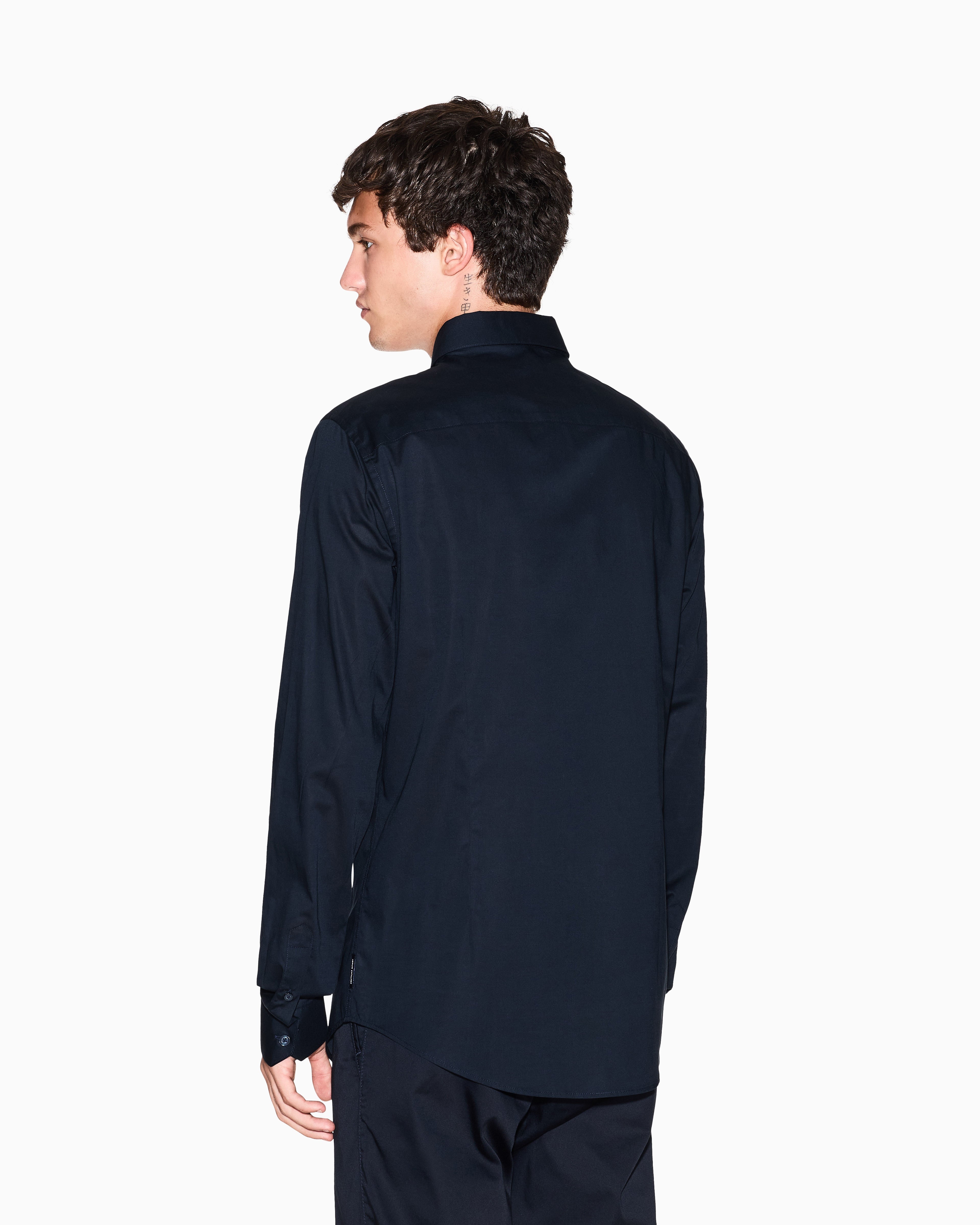 Armani Exchange Slim-fit shirt Essential in stretch cotton poplin