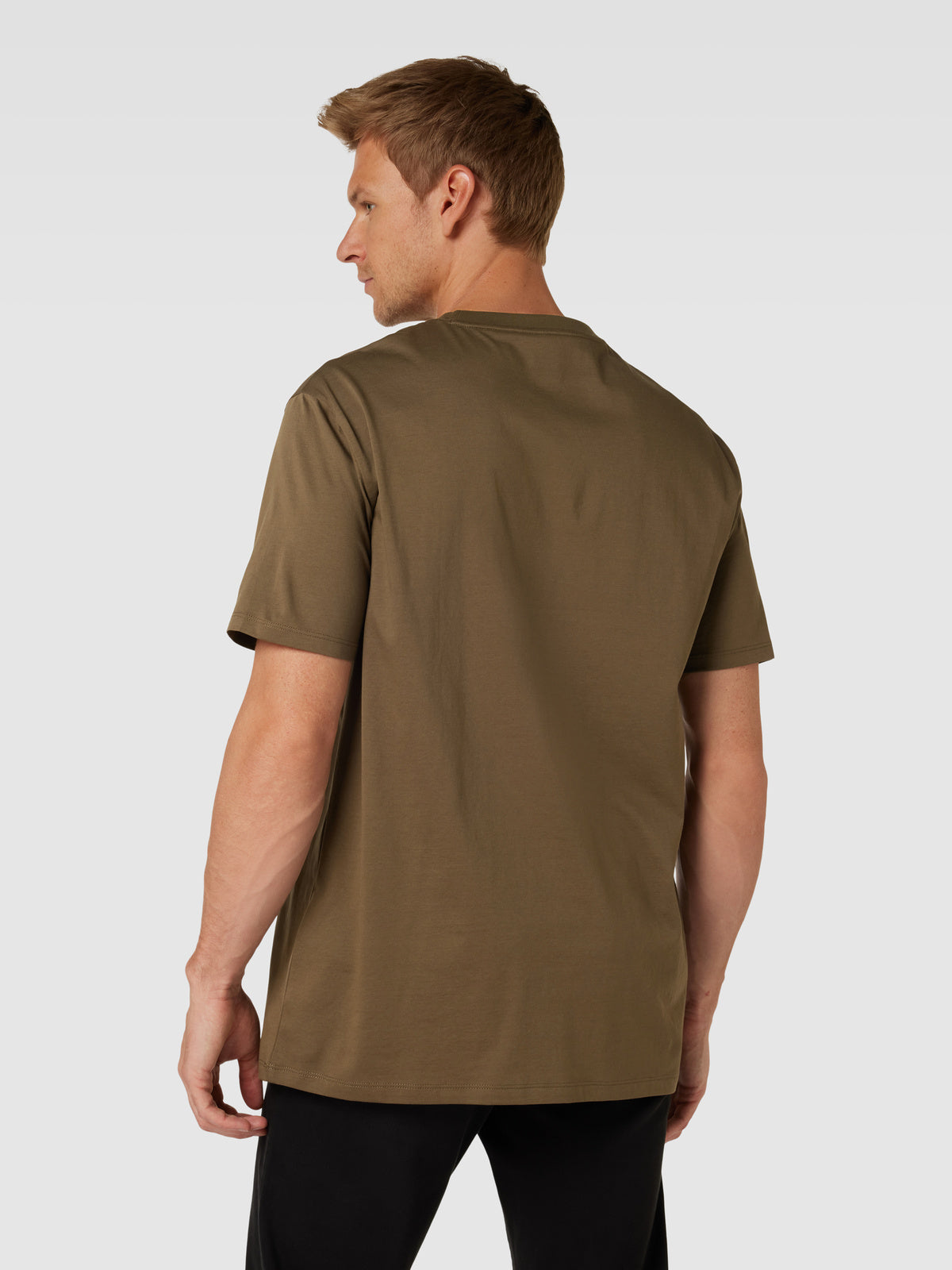 Armani Exchange Regular fit T-shirt with logo print in mud
