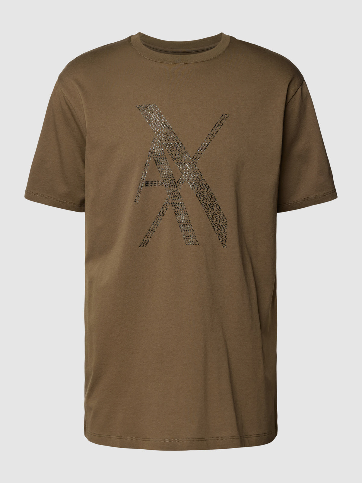 Armani Exchange Regular fit T-shirt with logo print in mud