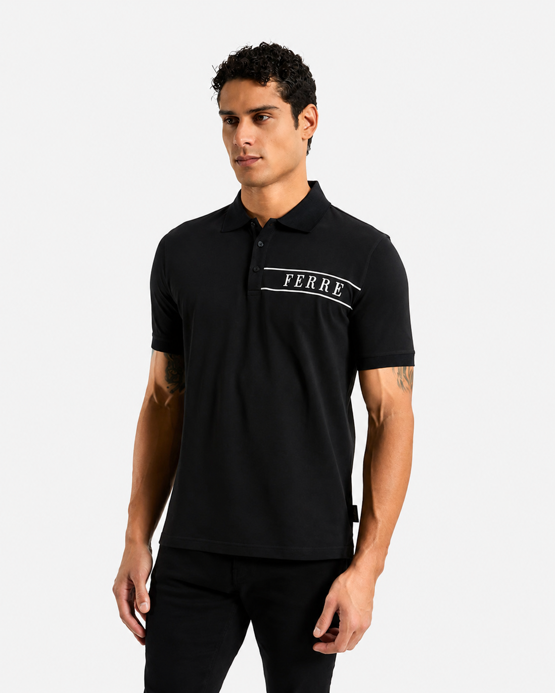 Gian Franco Ferre (FERRE) Logo Chest Polo Shirt
