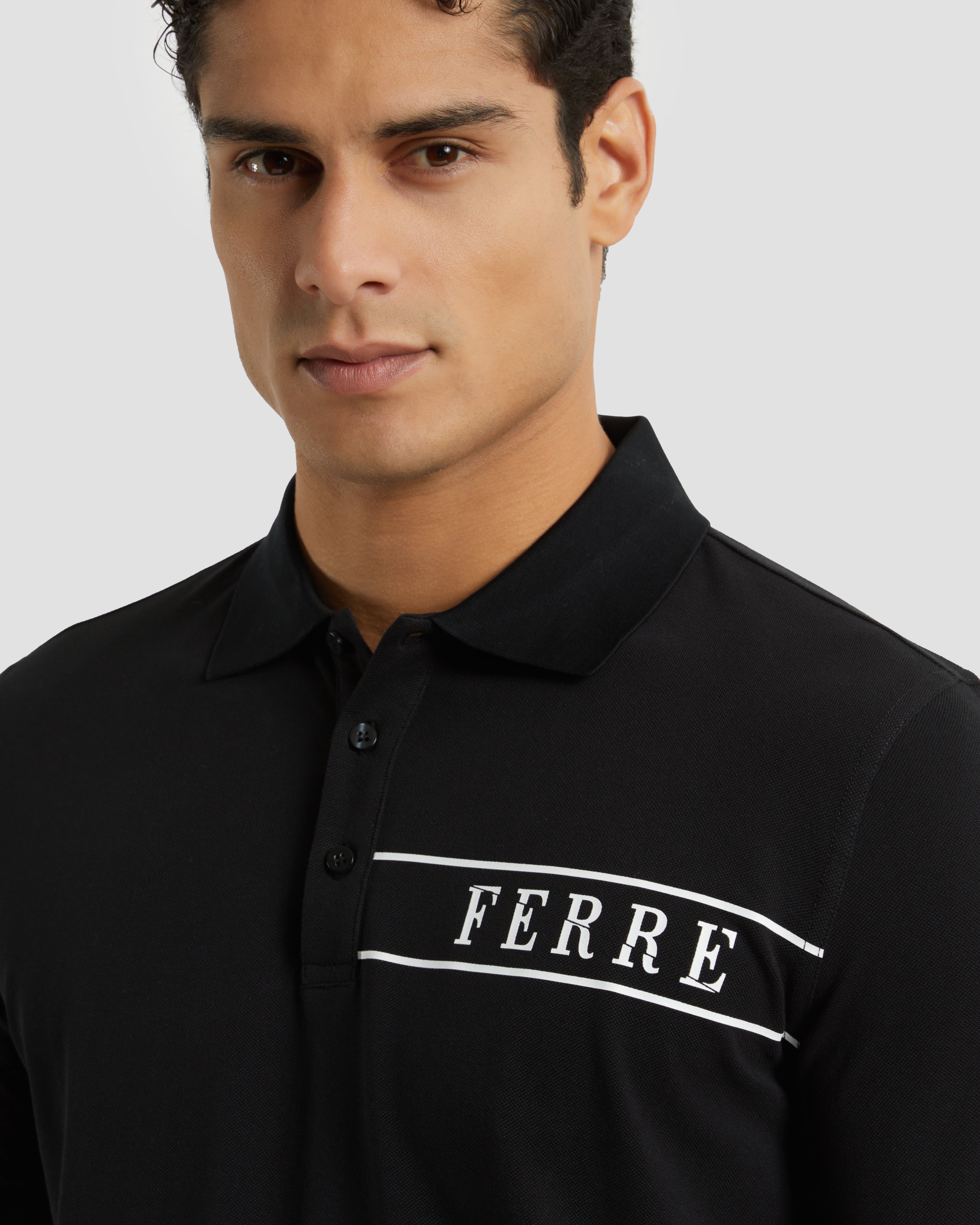 Gian Franco Ferre (FERRE) Logo Chest Polo Shirt