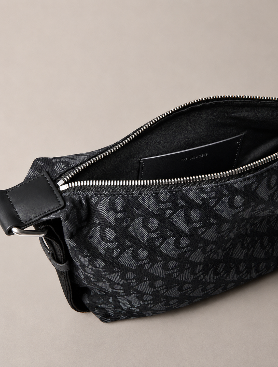 Calvin Klein Ultralight Logo Jacquard Shoulder Bag