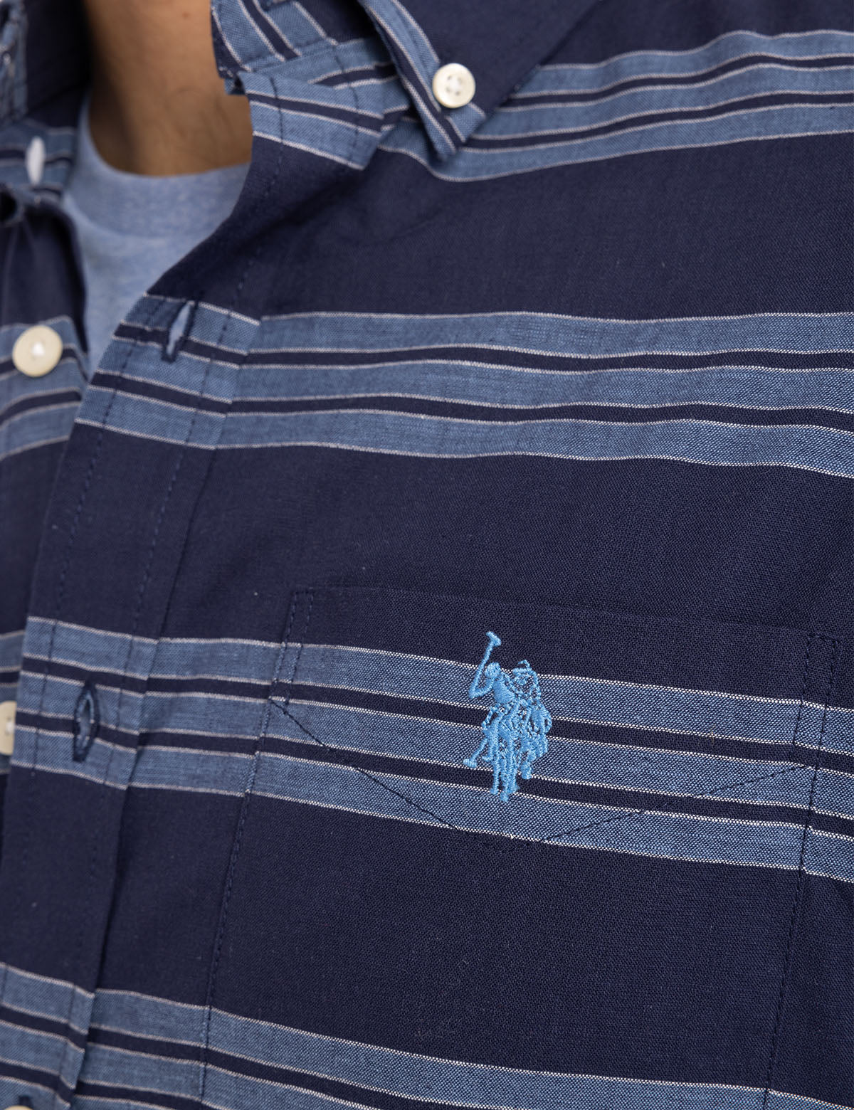 USPA Cotton Triple Stretch Poplin Shirt