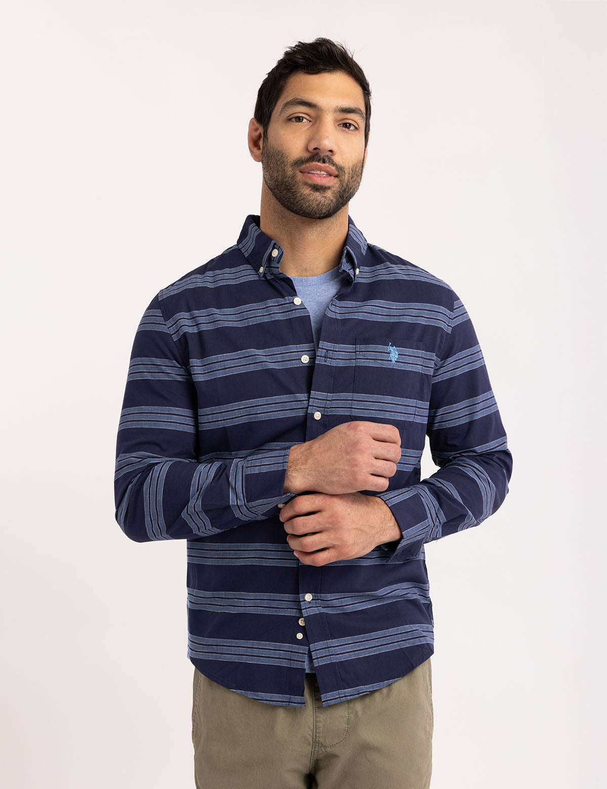 USPA Cotton Triple Stretch Poplin Shirt