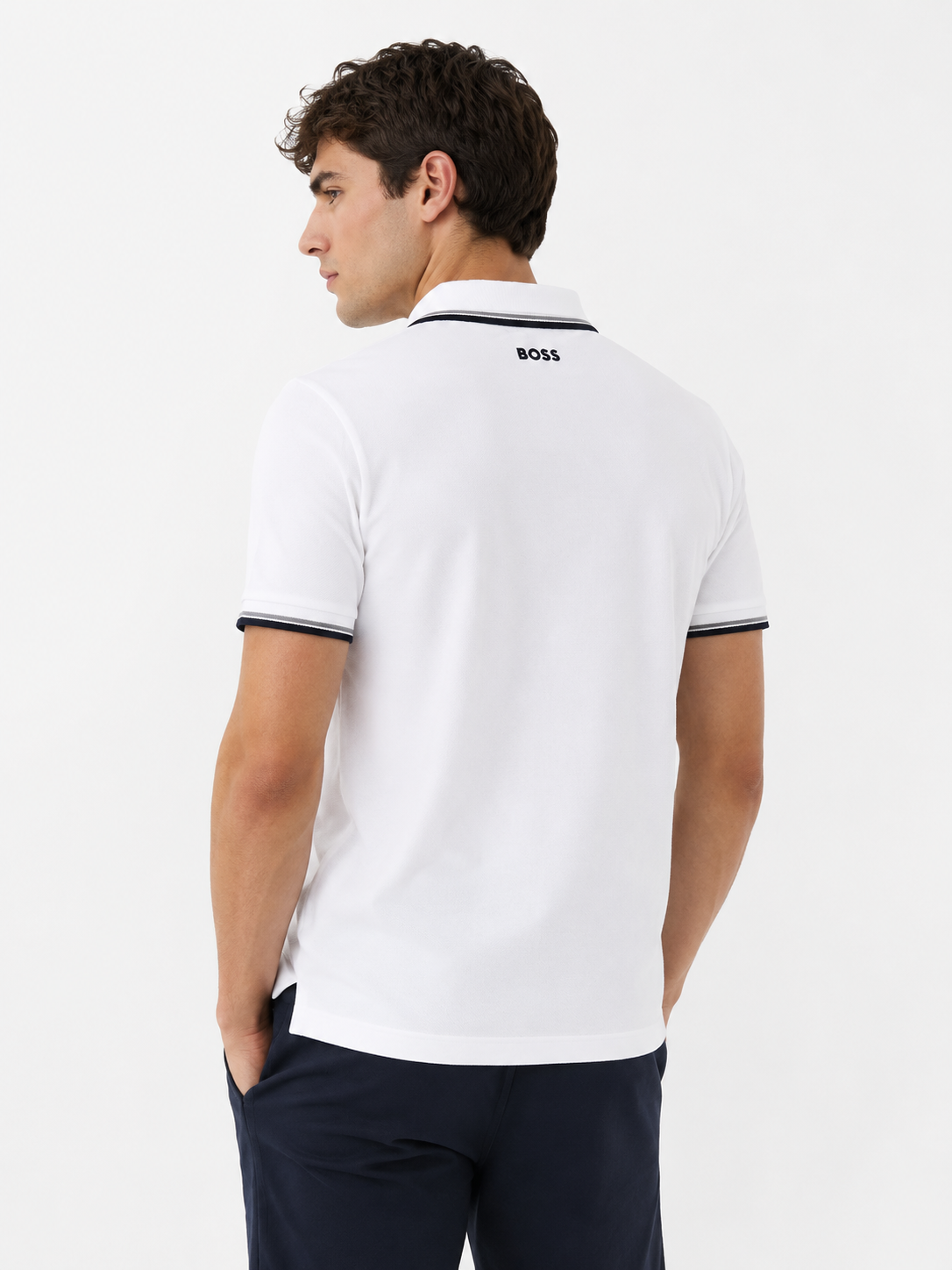 Boss Men's White Polo Shirt