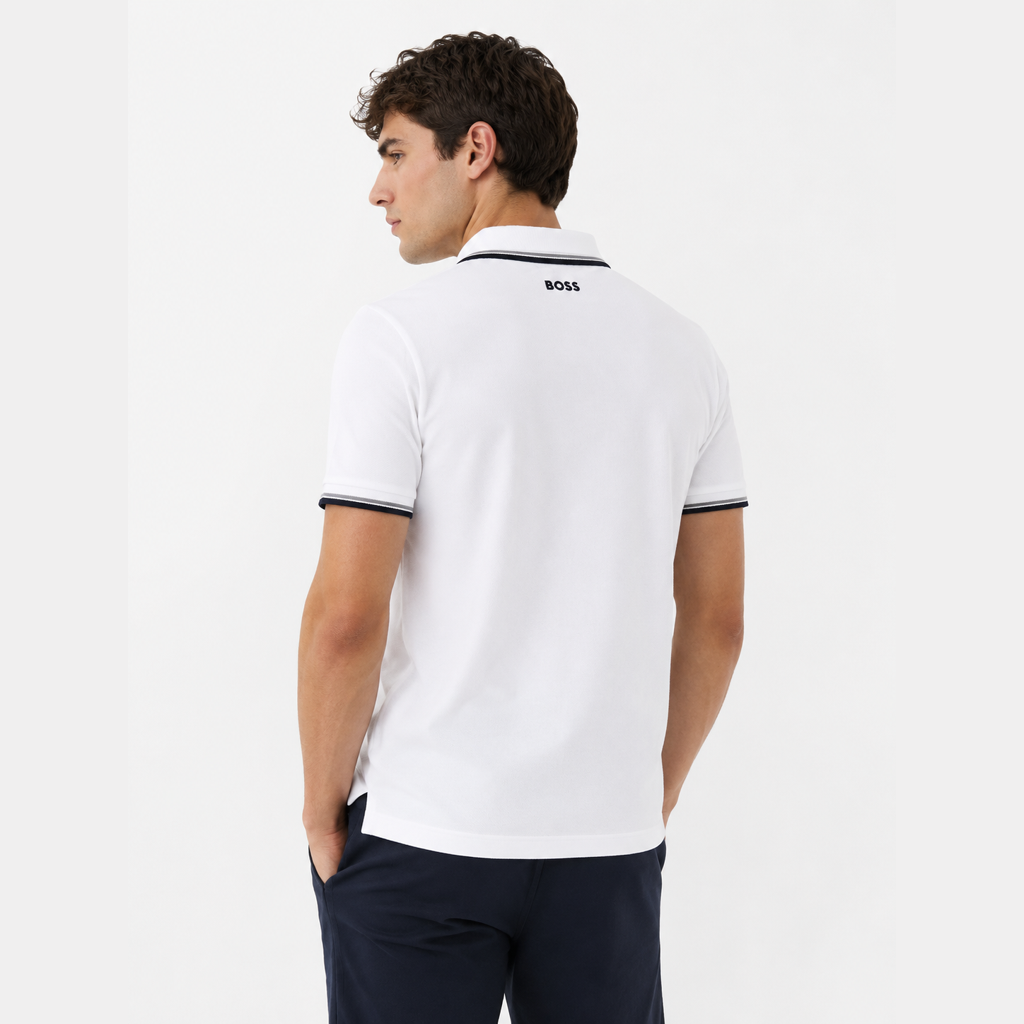 Boss Men's White Polo Shirt