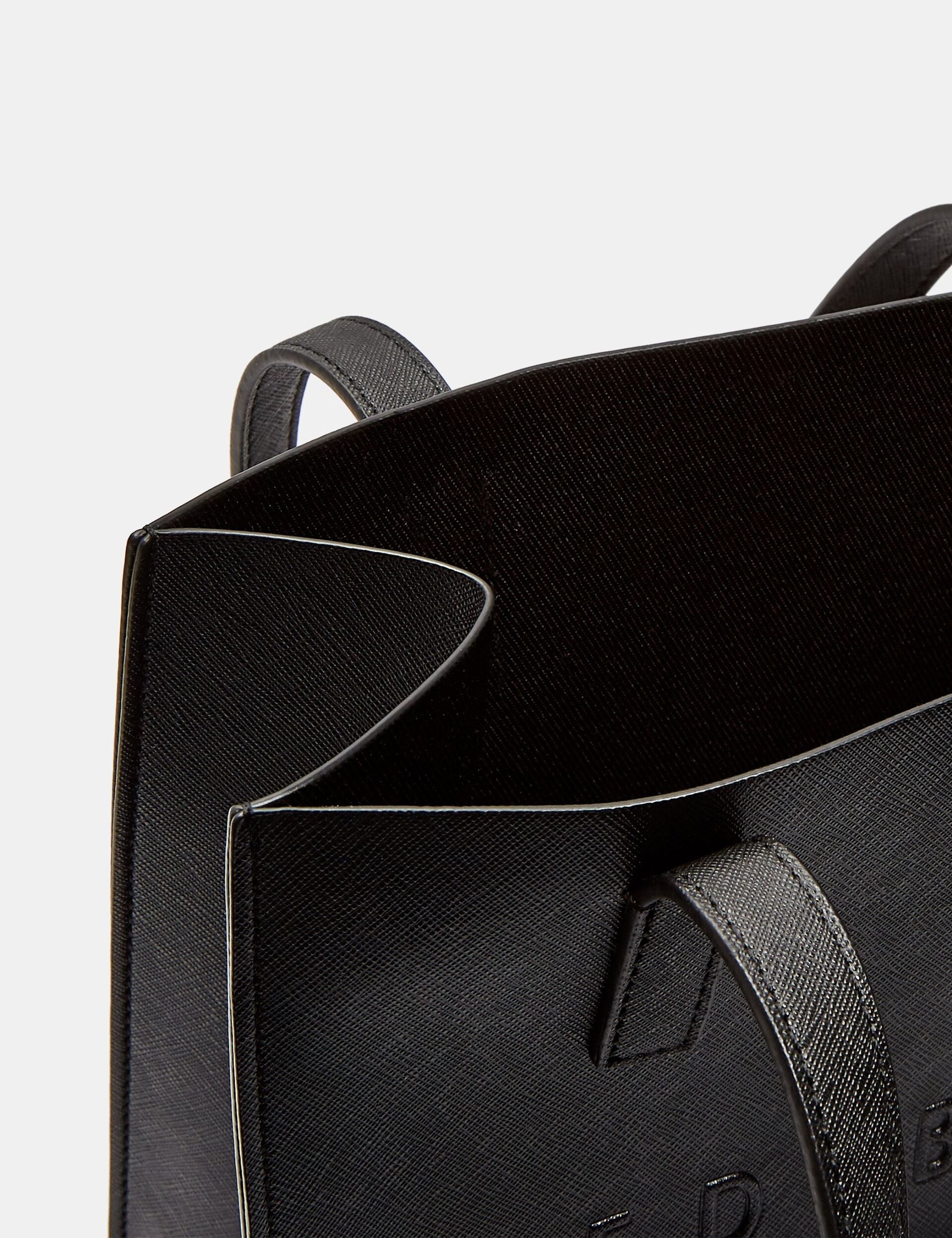 Seacon Textured PU Leather Small Icon Tote Bag