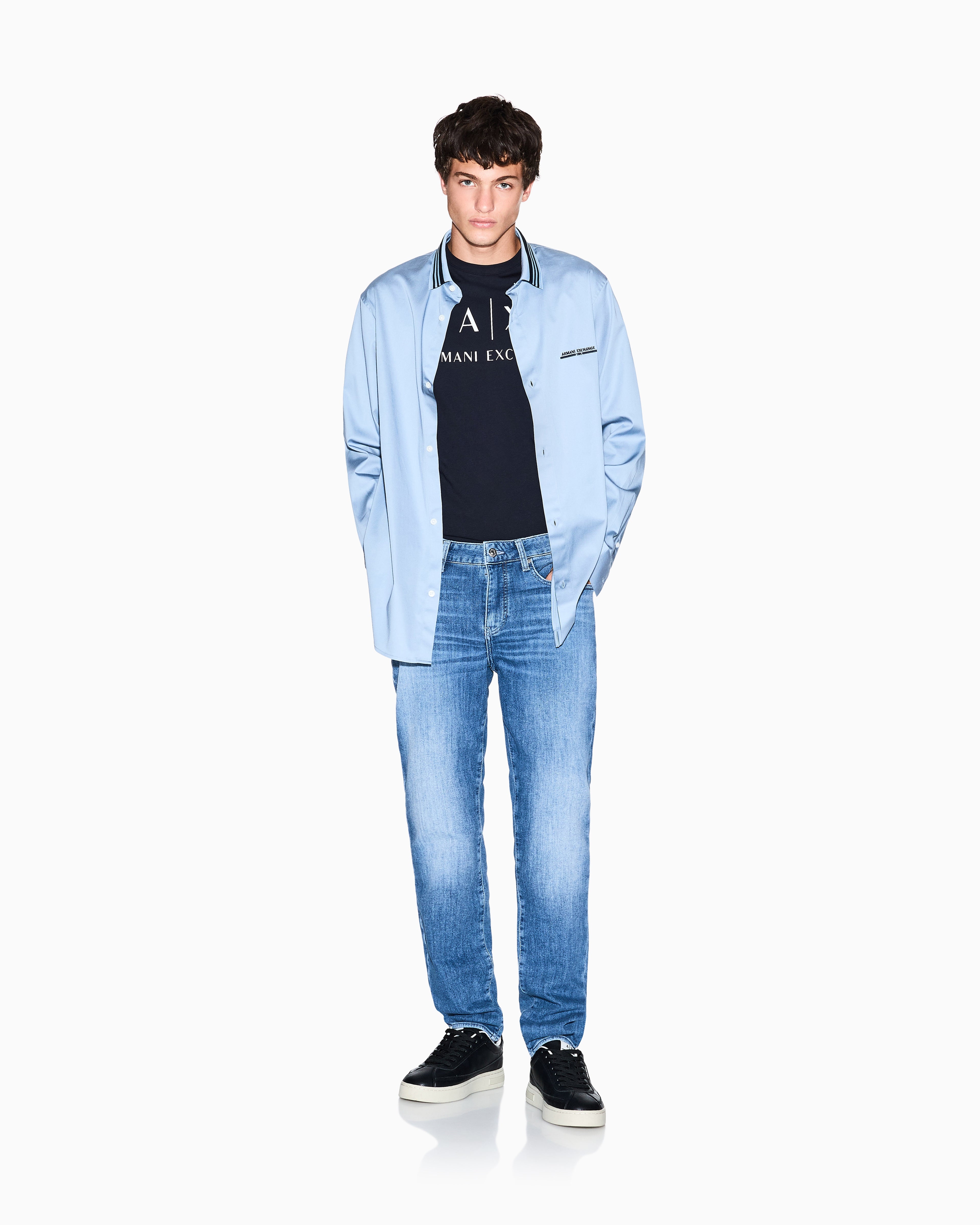 Armani Exchange Regular fit shirt with contrasting piping