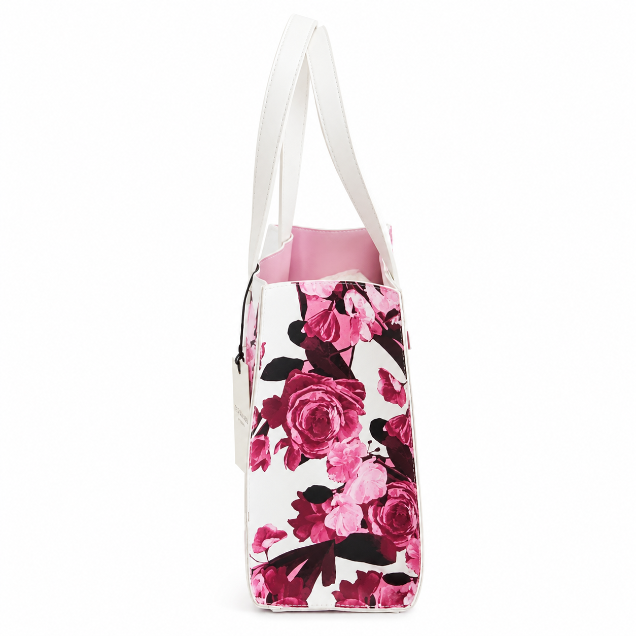 TED BAKER Women's The Icon Pink Floral Tote Bag Purse