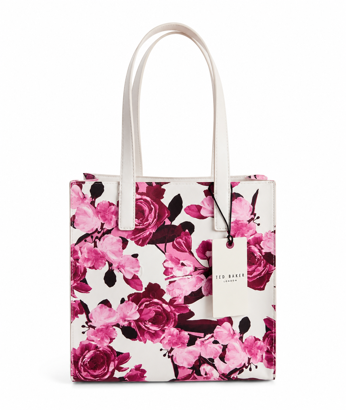 TED BAKER Women's The Icon Pink Floral Tote Bag Purse