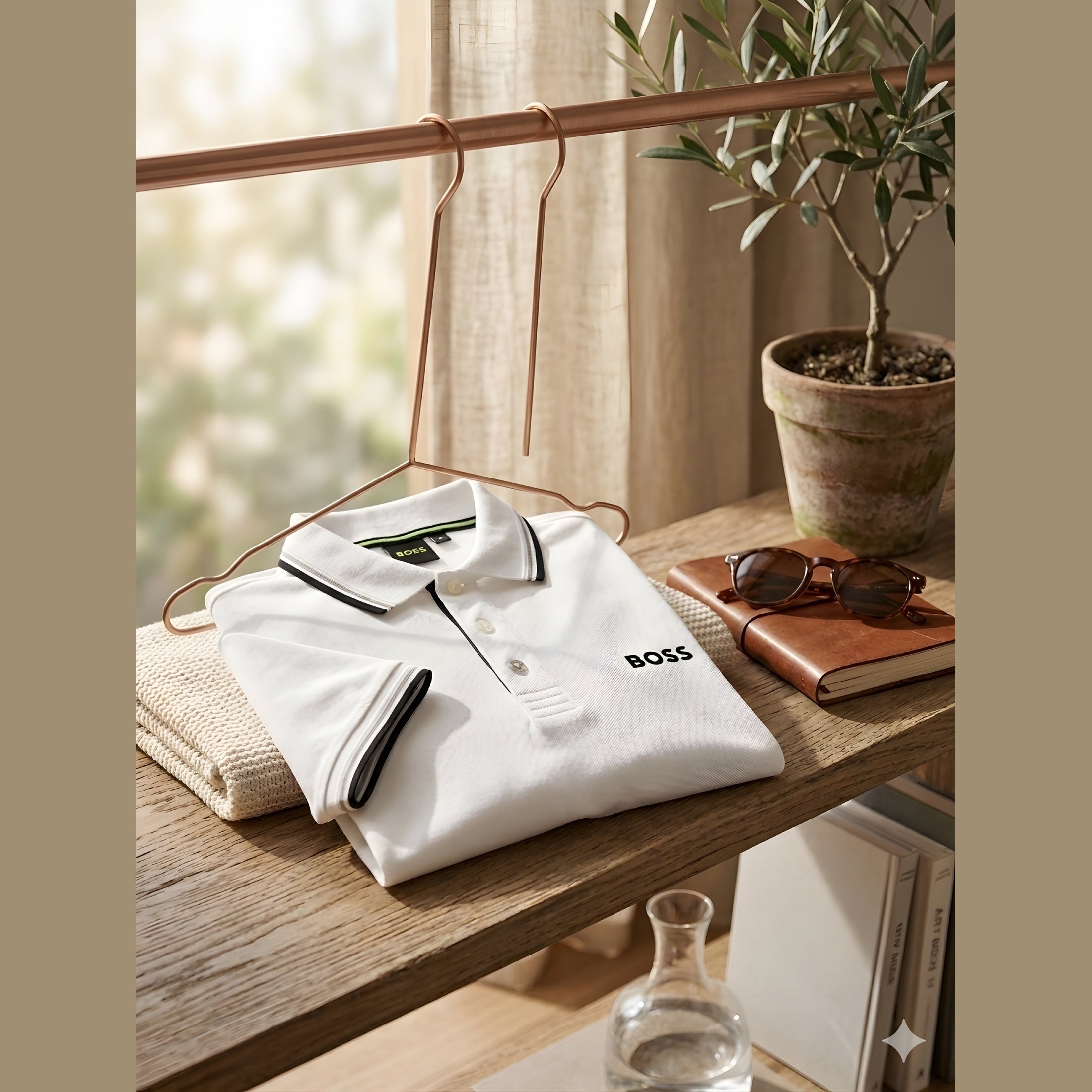 Boss Men's White Polo Shirt