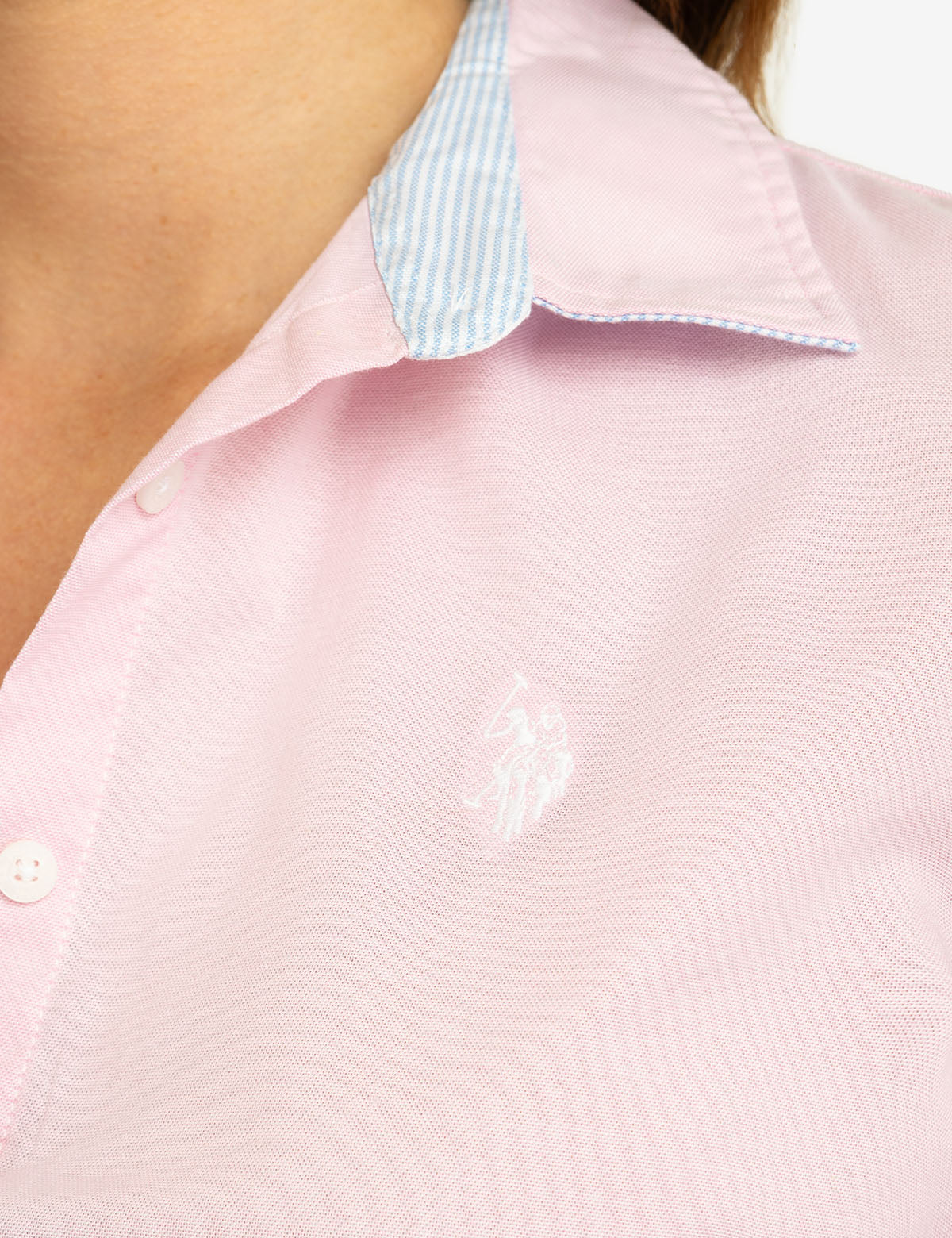 USPA Solid Oxford Dress