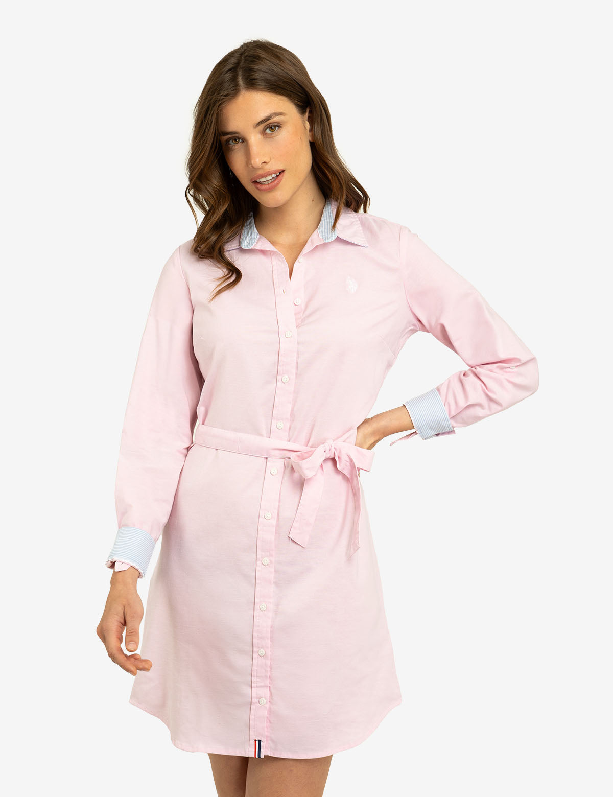 USPA Solid Oxford Dress