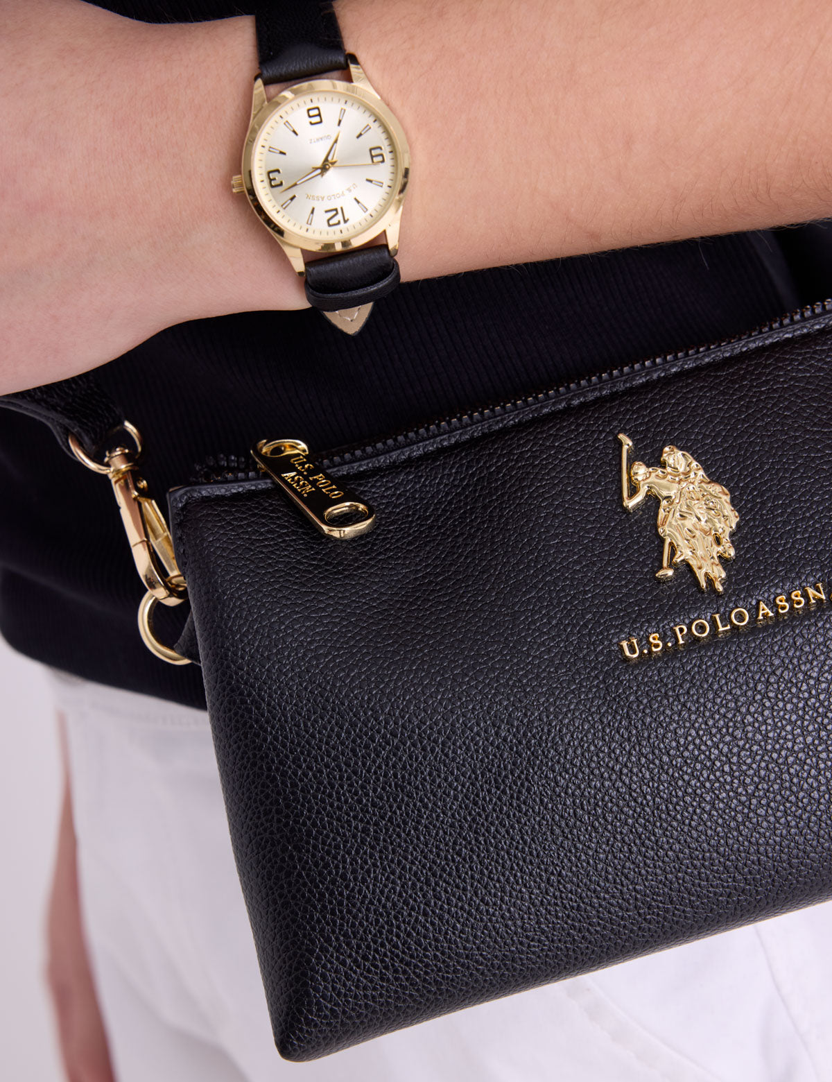 USPA Top Zip Mini Crossbody Bag