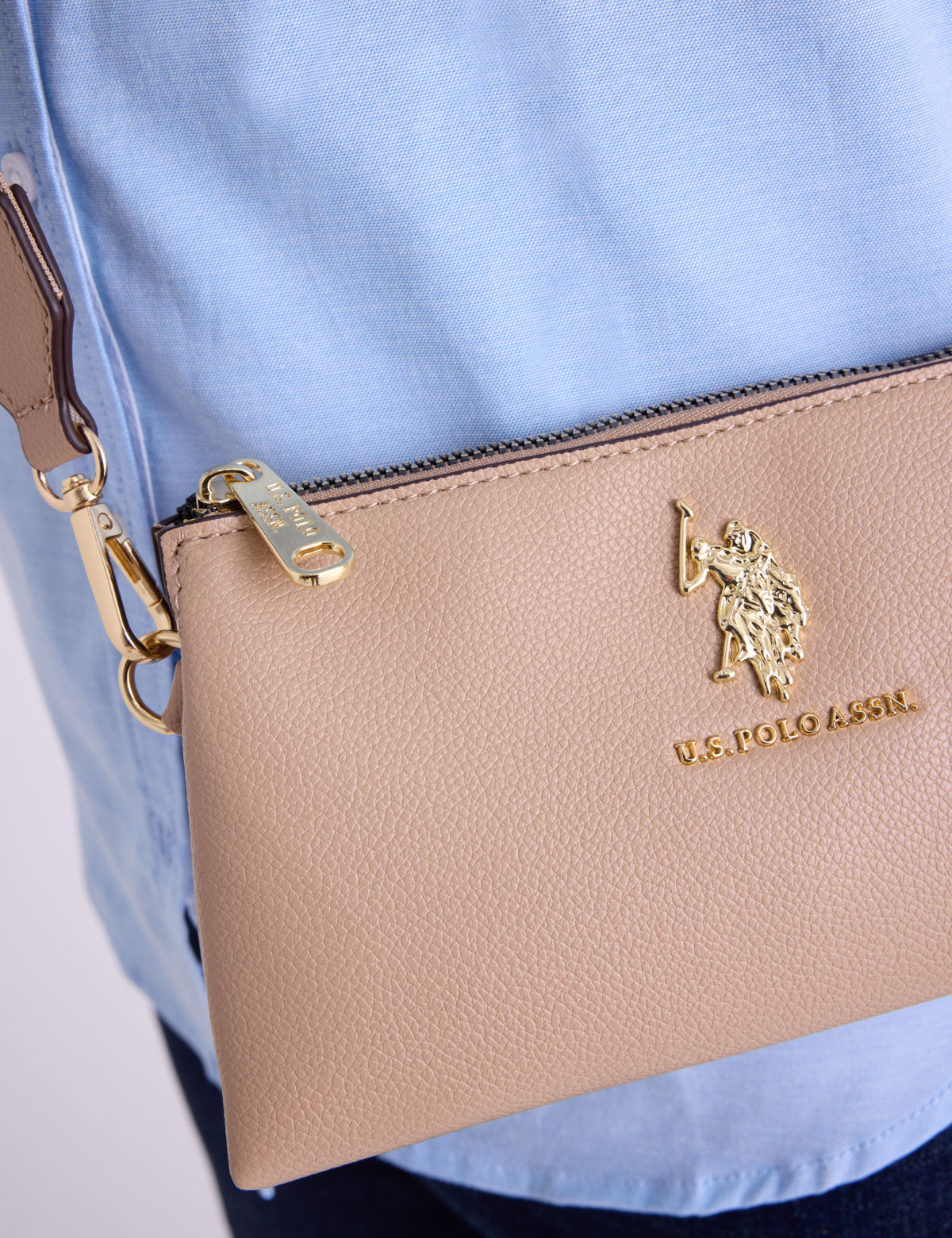 USPA Top Zip Mini Crossbody Bag