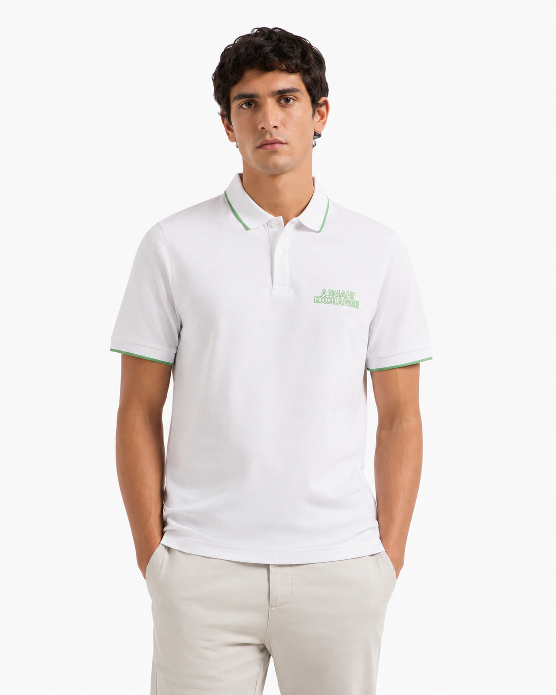Armani Exchange Elevated Logo Polo Shirt