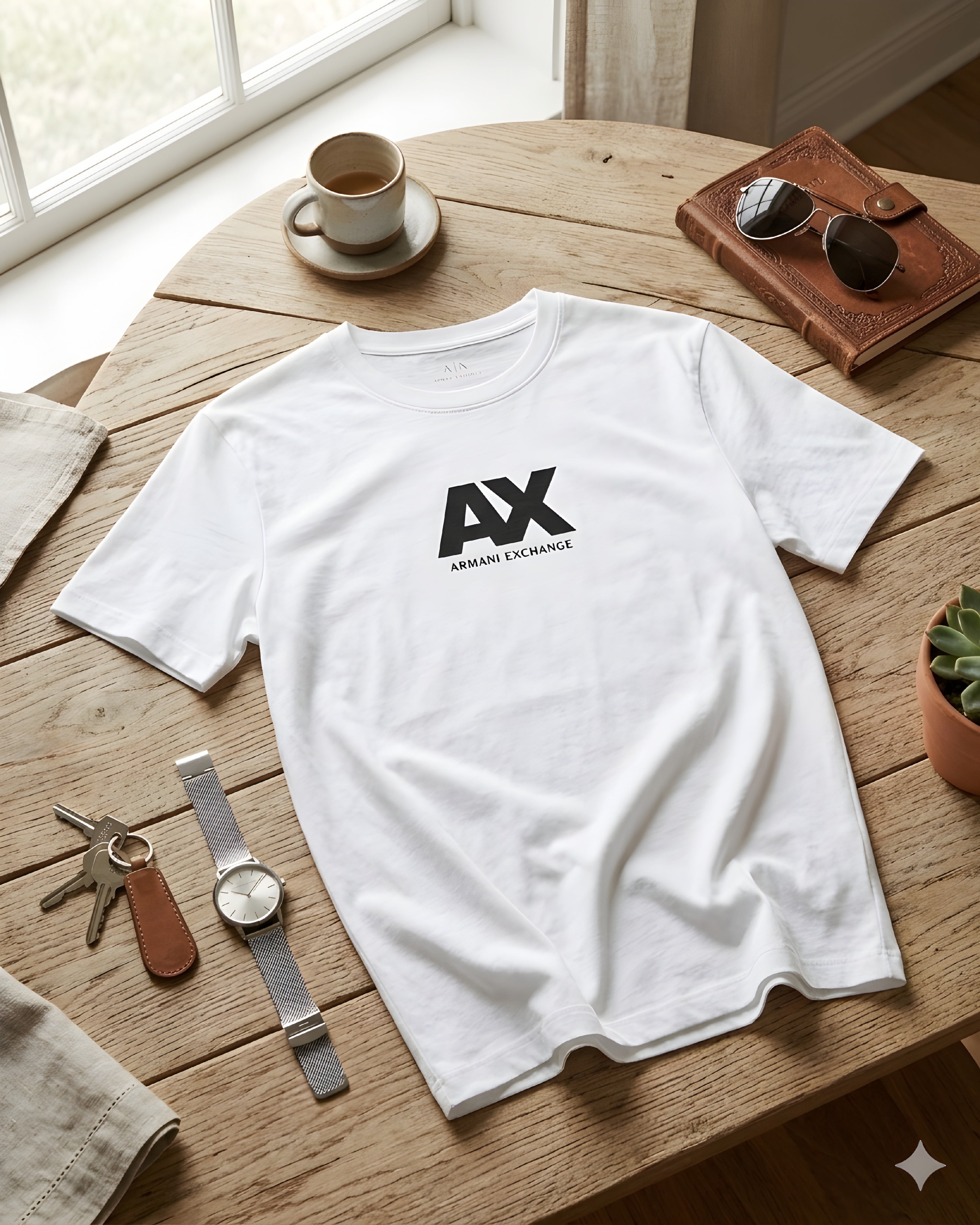 Armani Exchange Regular fit t-shirt with logo