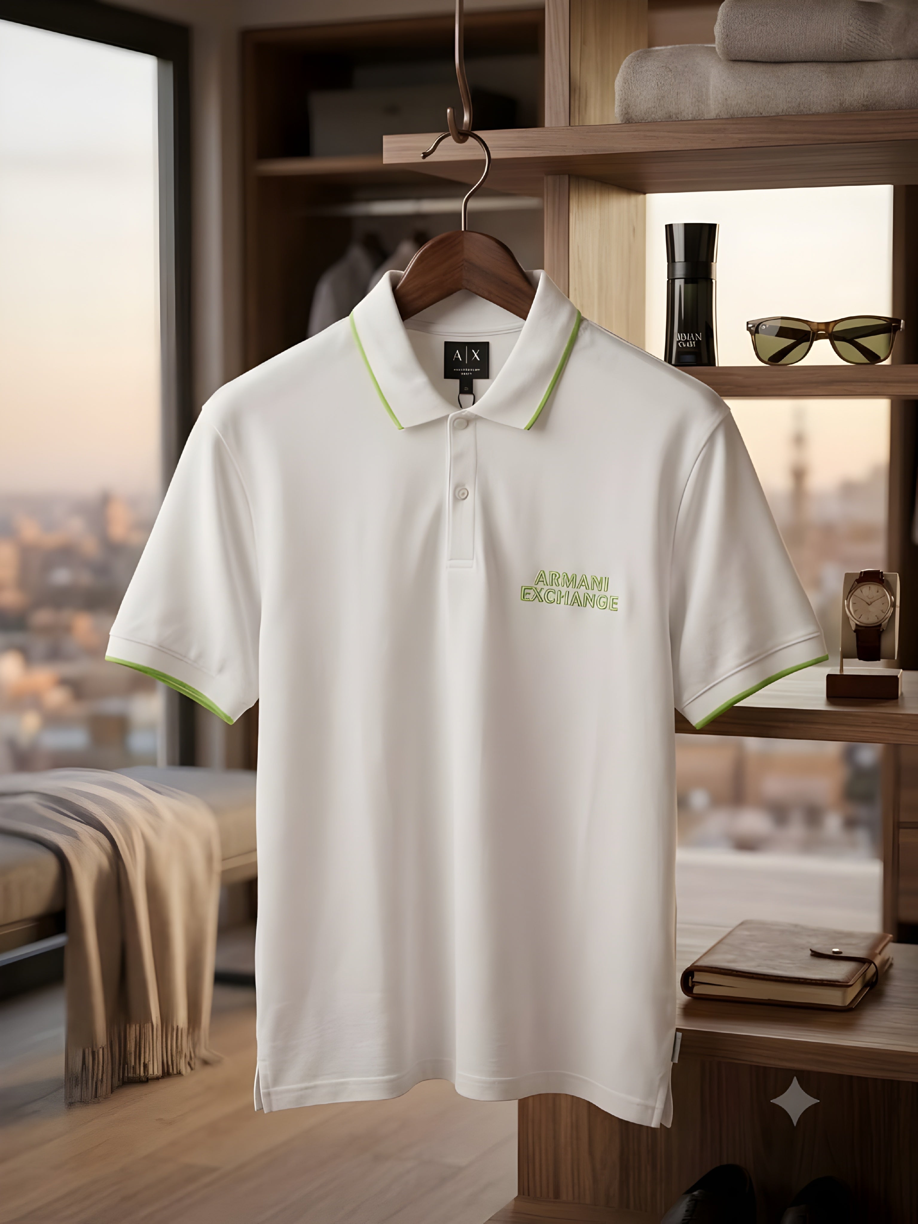 Armani Exchange Elevated Logo Polo Shirt