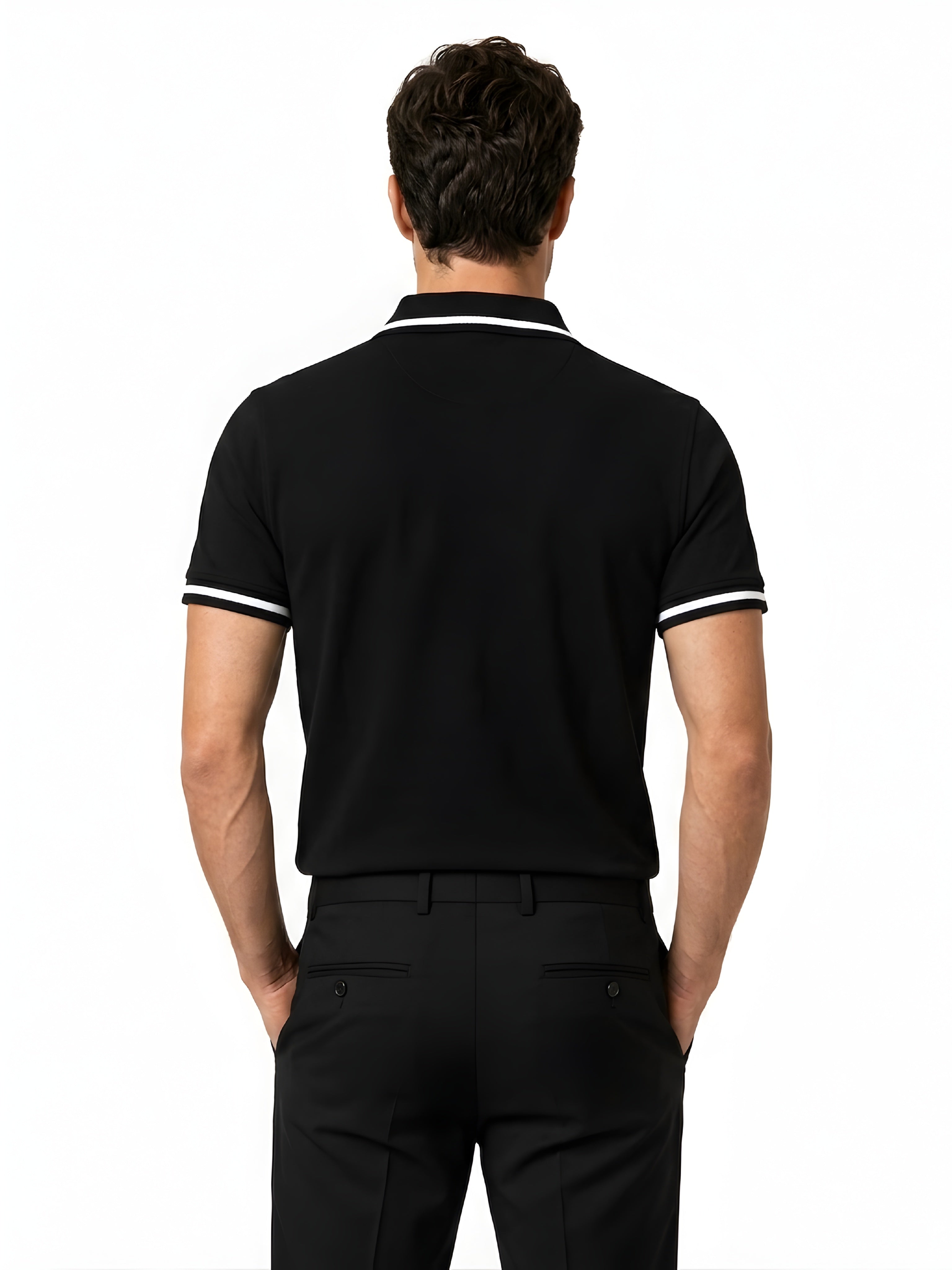 Balmain Polo Shirt Union Jack Logo Patch