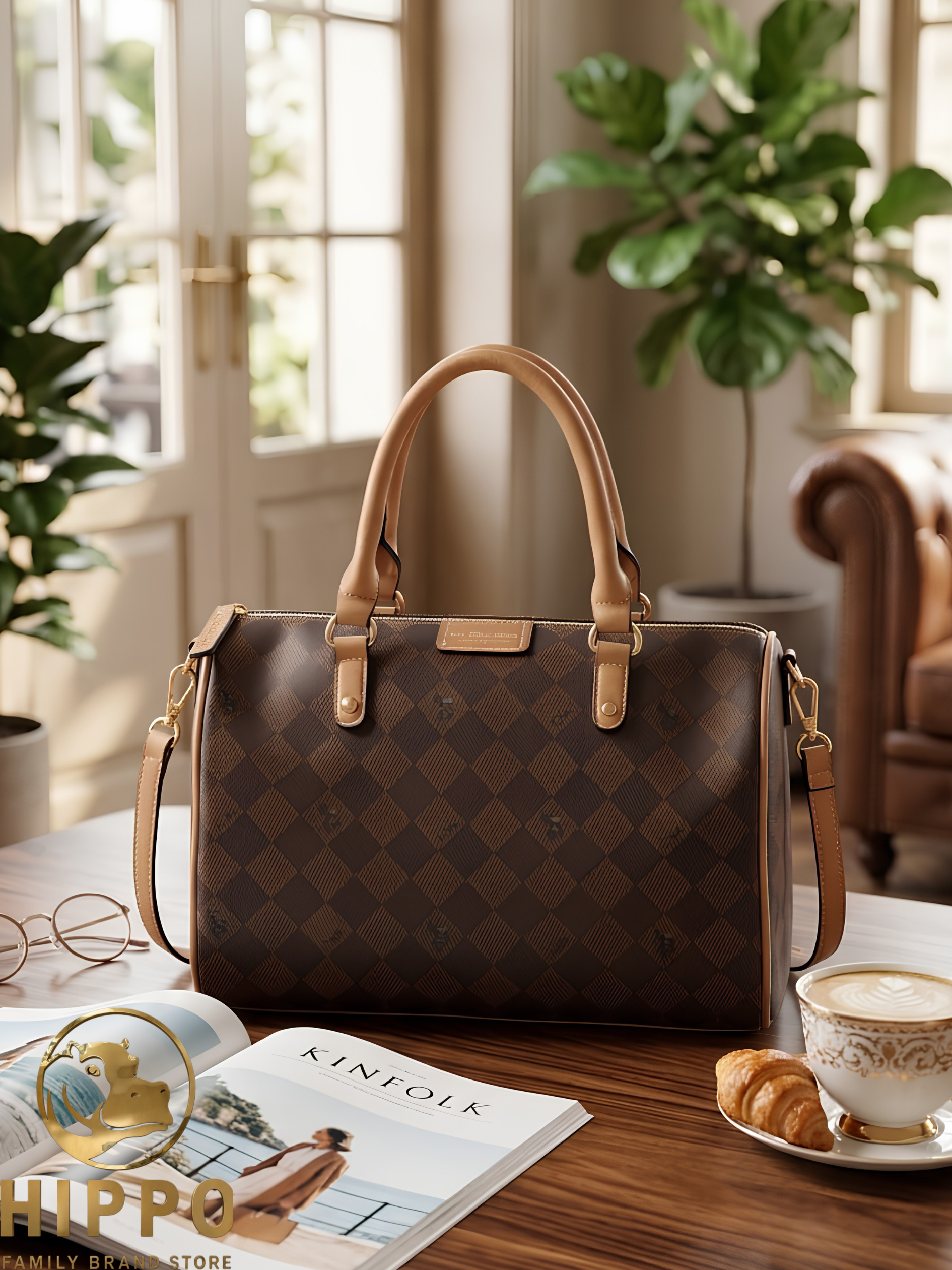 USPA Diamond Signature Swifty Satchel Bag