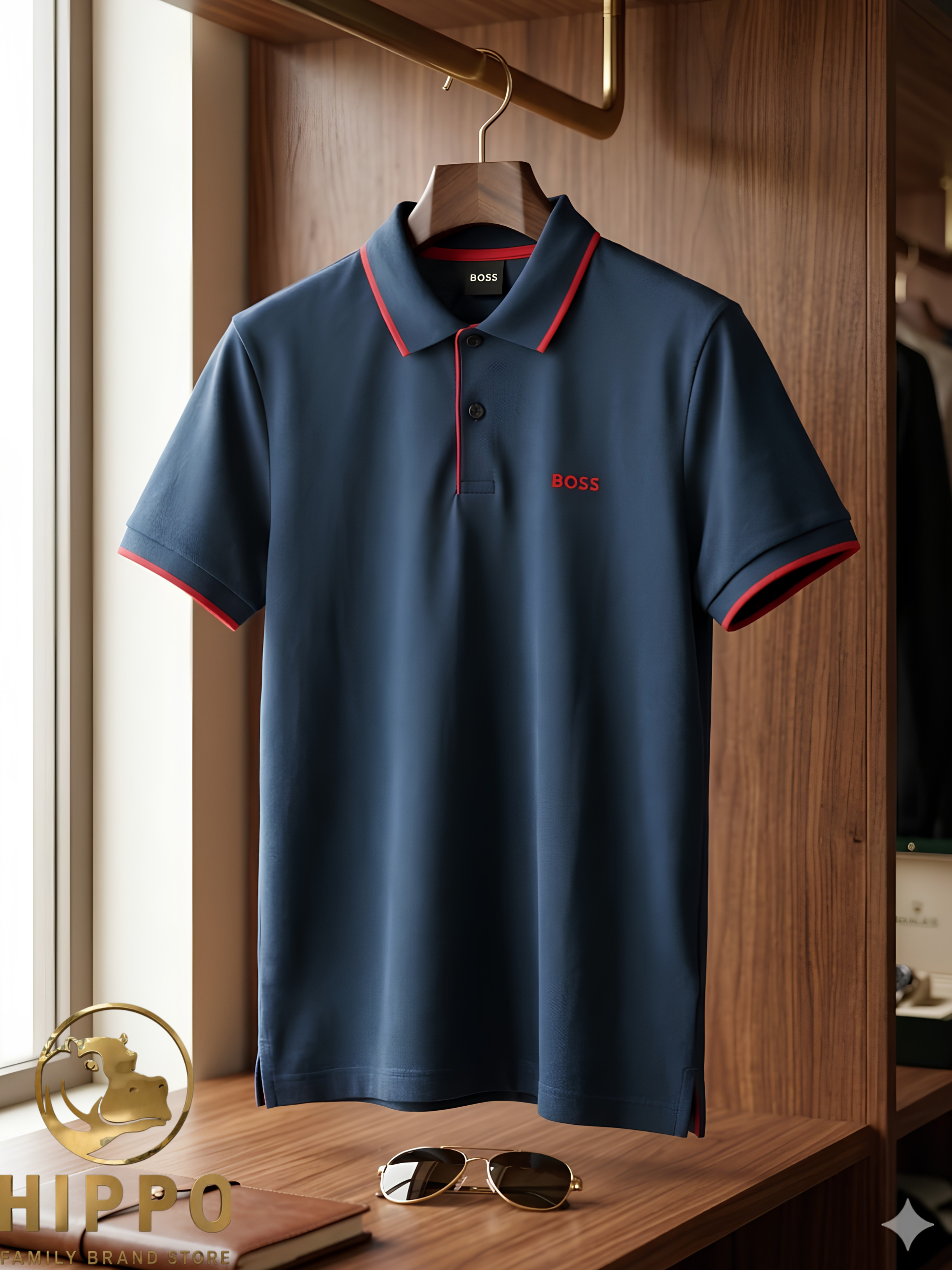 Boss Dark Blue Polo Shirt