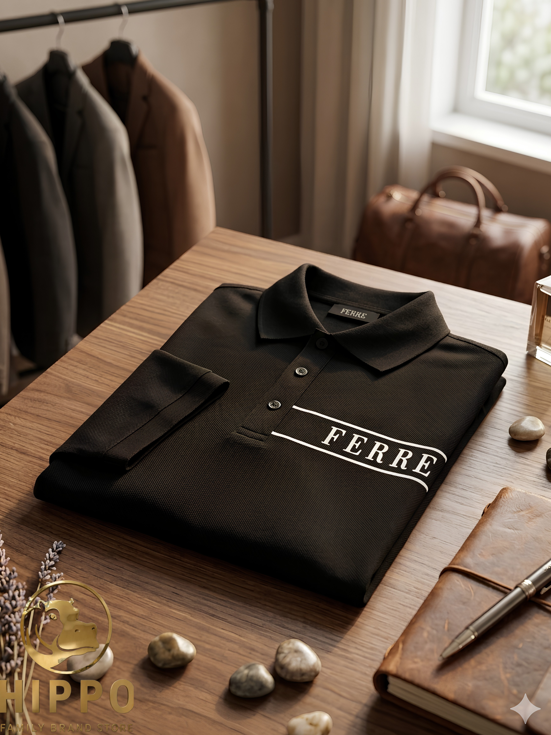 Gian Franco Ferre (FERRE) Logo Chest Polo Shirt