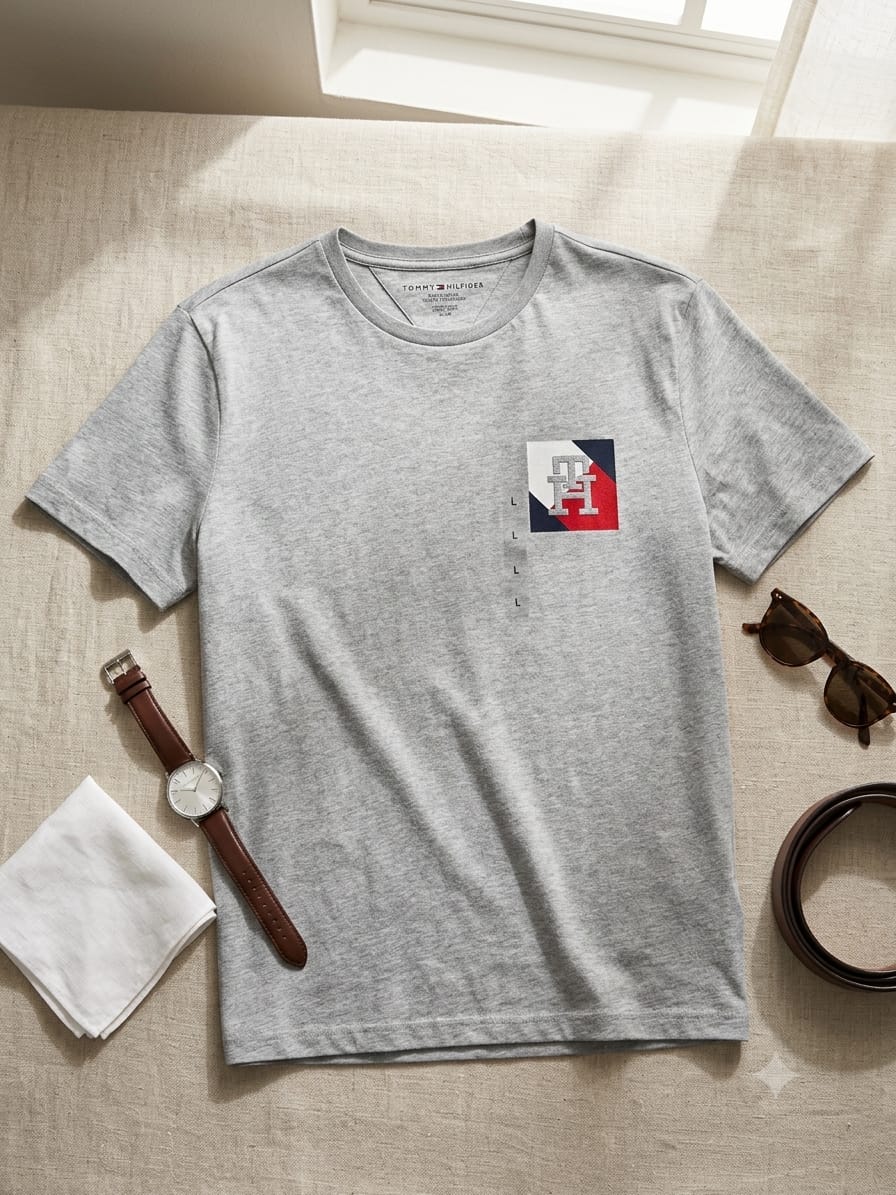 Tommy Hilfiger Men's Box Flag T-Shirt