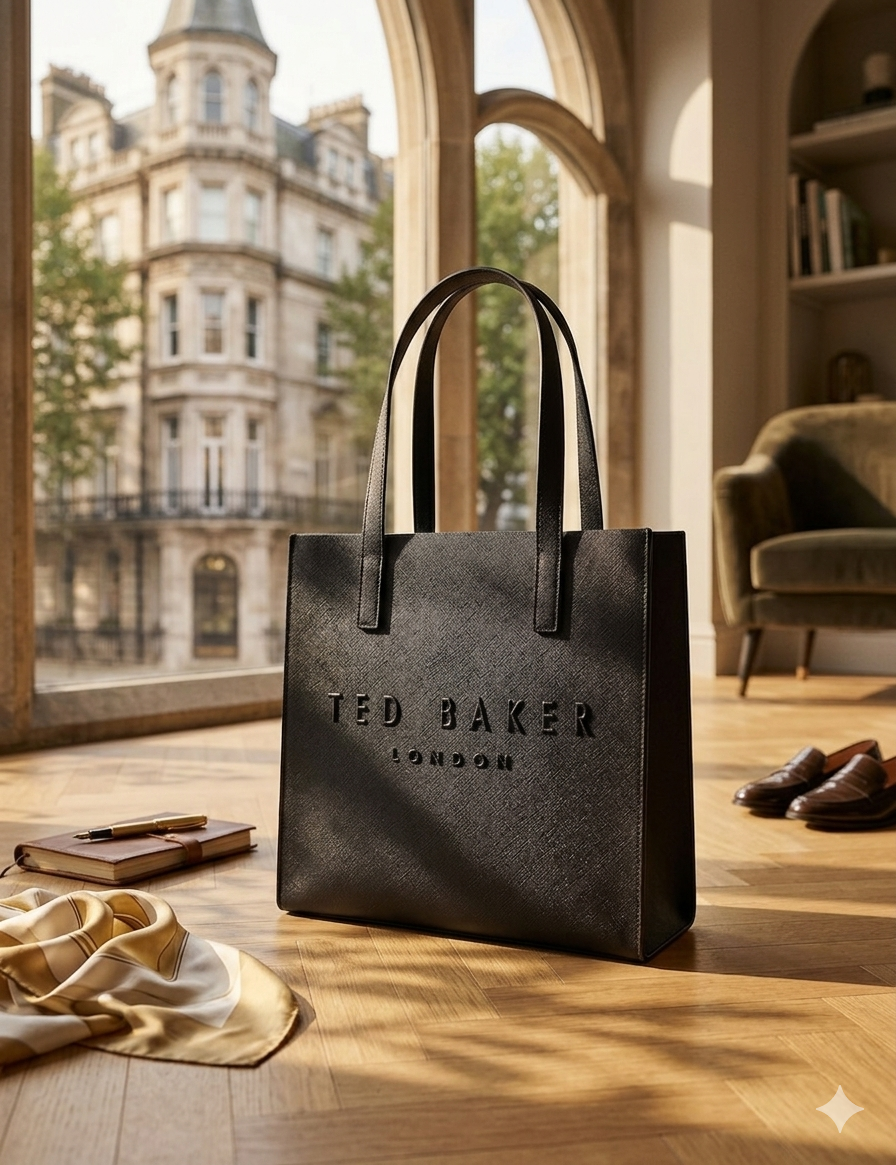 Seacon Textured PU Leather Small Icon Tote Bag