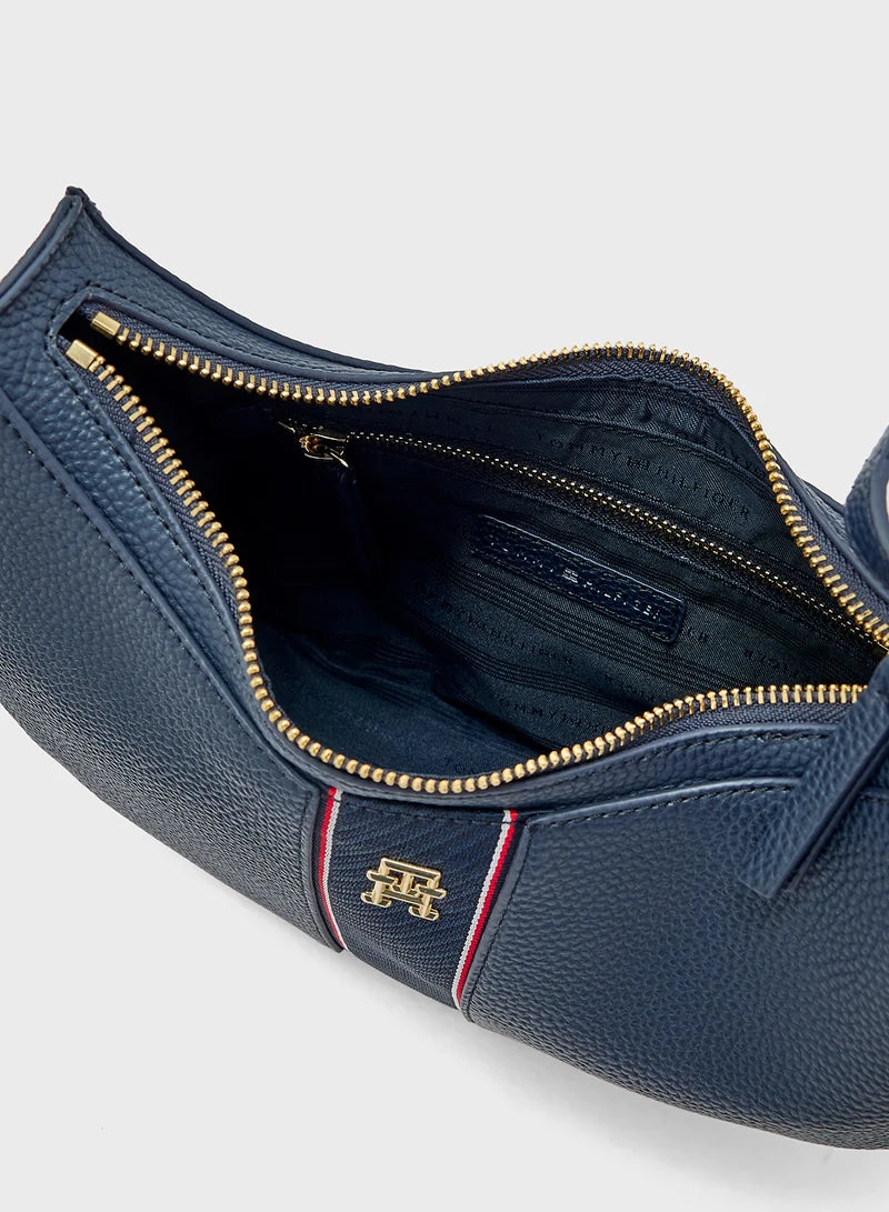 Tommy Hilfiger Logo Detail Top Handle Satchel