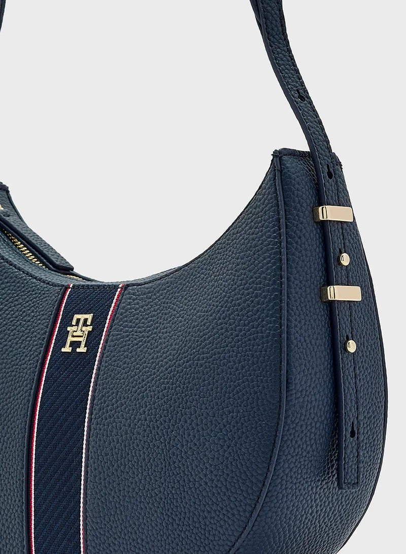 Tommy Hilfiger Logo Detail Top Handle Satchel