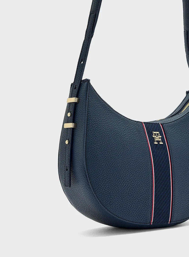Tommy Hilfiger Logo Detail Top Handle Satchel
