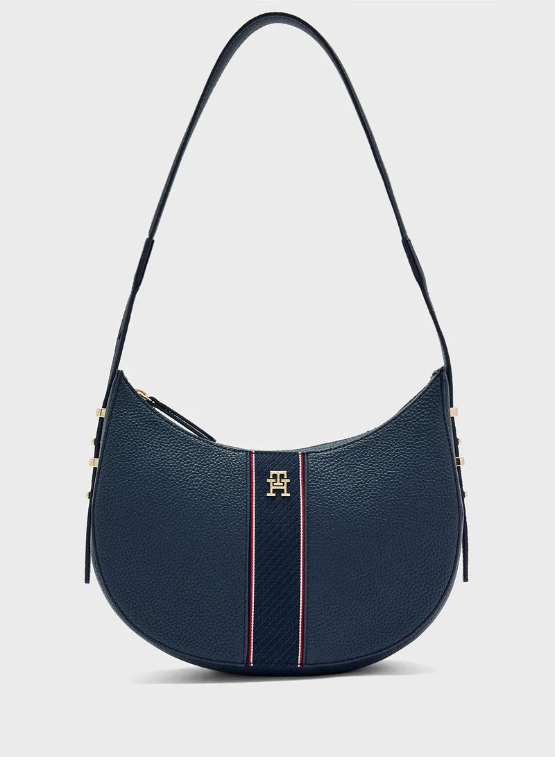 Tommy Hilfiger Logo Detail Top Handle Satchel