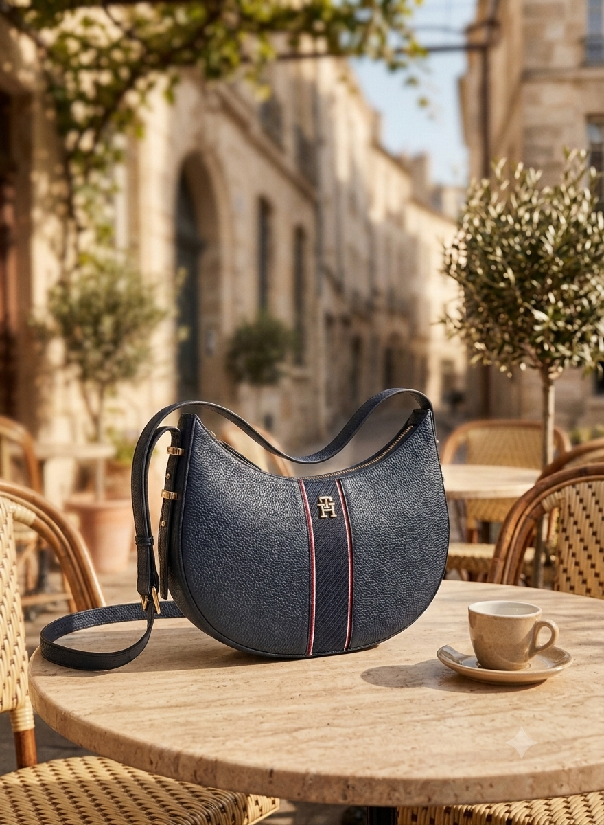 Tommy Hilfiger Logo Detail Top Handle Satchel