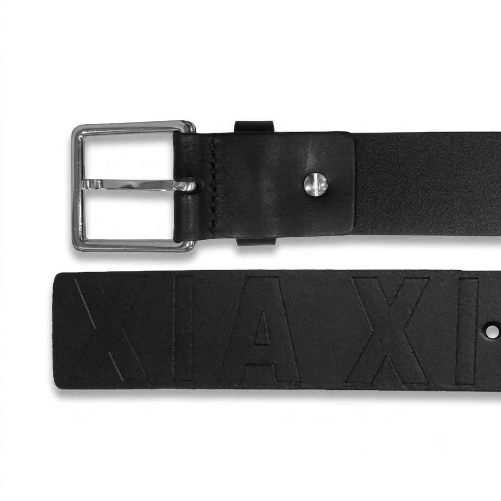 Armani Exchange Logo Belt Black
