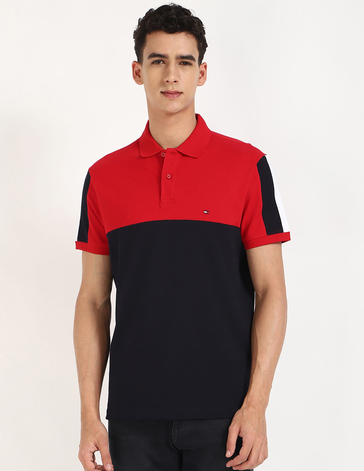 Tommy Hilfiger Colour Blocked Regular Fit Polo Shirt