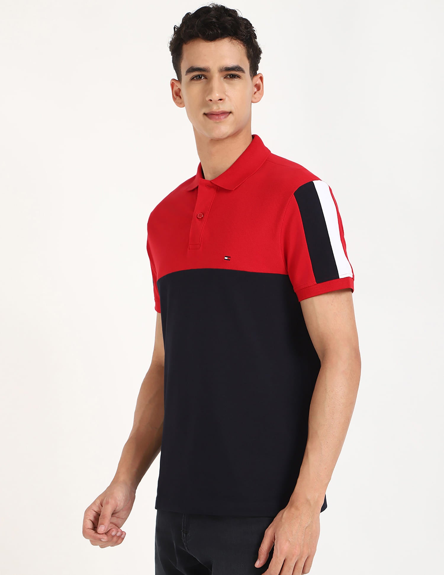 Tommy Hilfiger Colour Blocked Regular Fit Polo Shirt