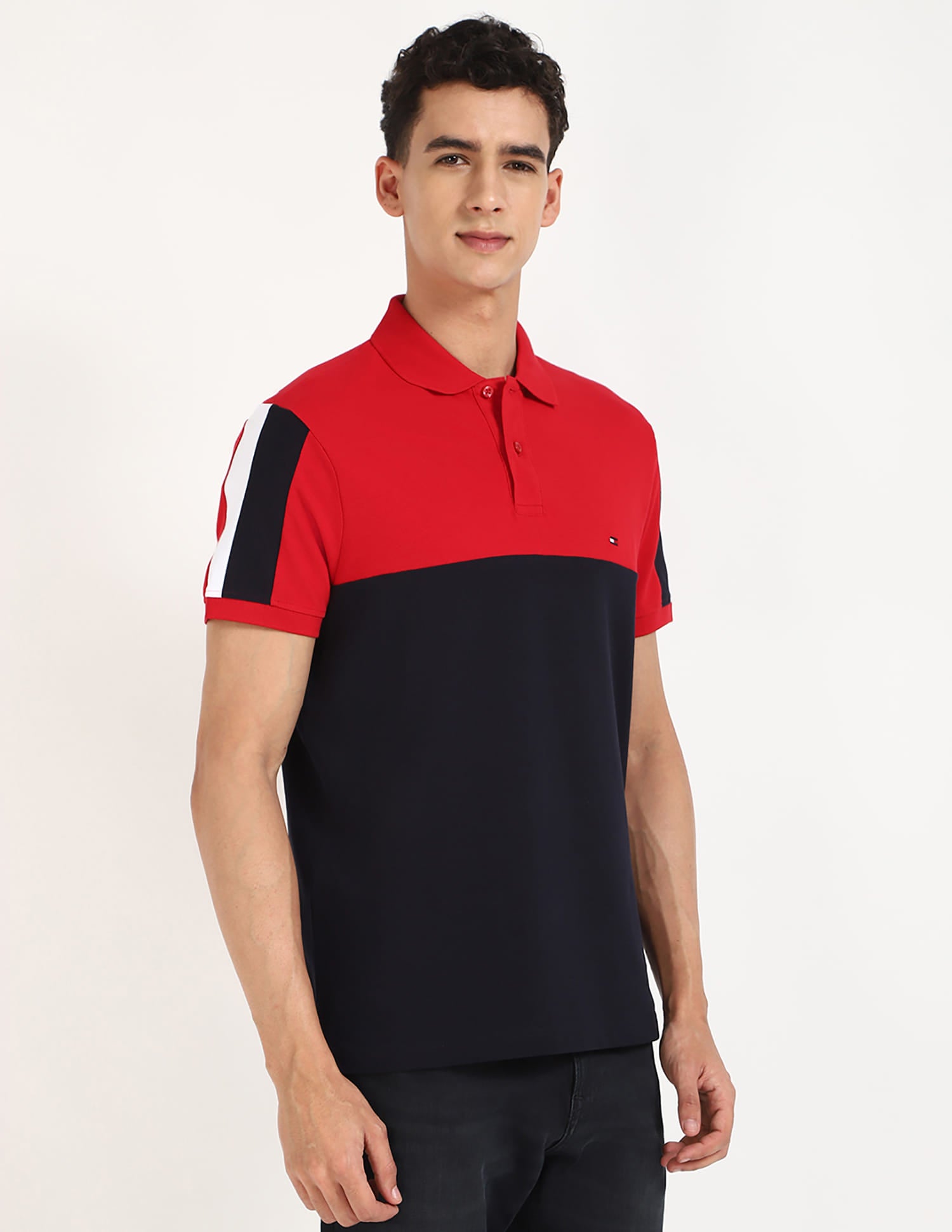 Tommy Hilfiger Colour Blocked Regular Fit Polo Shirt